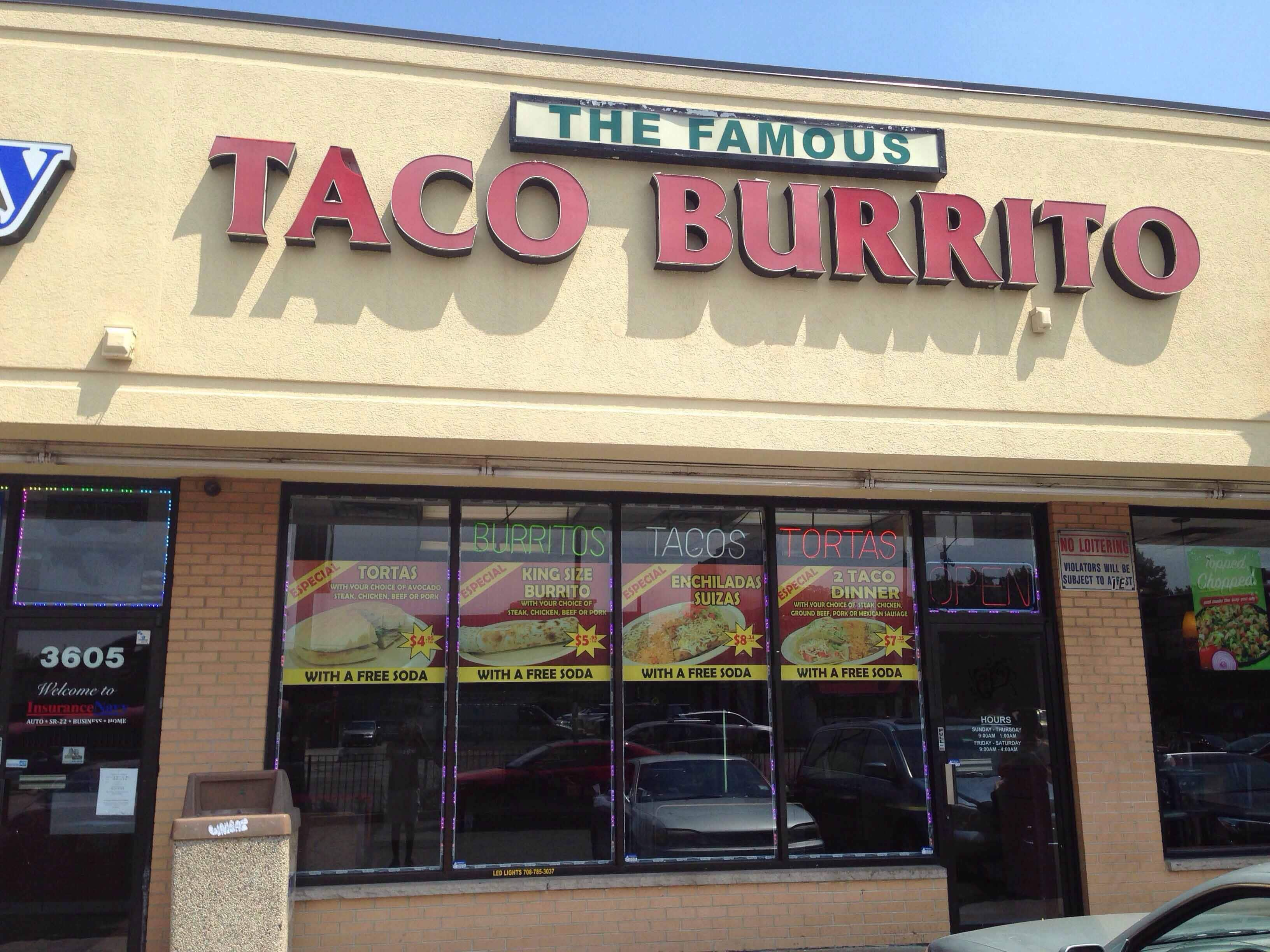 Famous Taco Burrito King, North Center, Chicago