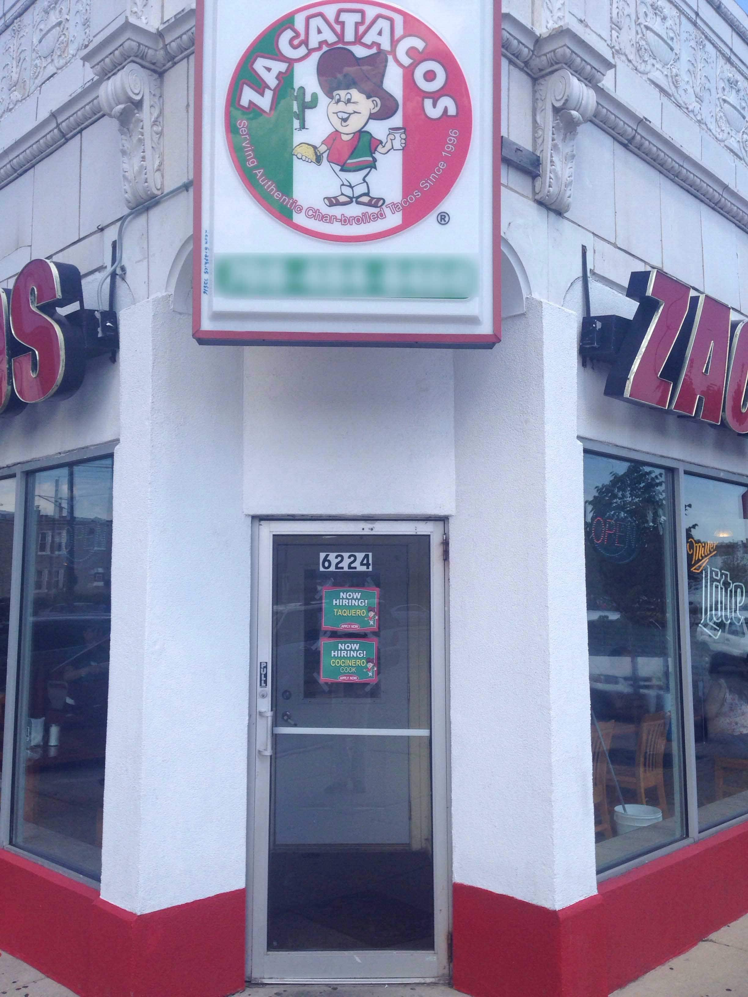 Menu of Zacatacos 3 Inc Berwyn Chicago Menu of Zacatacos 3 Inc Berwyn Chicago