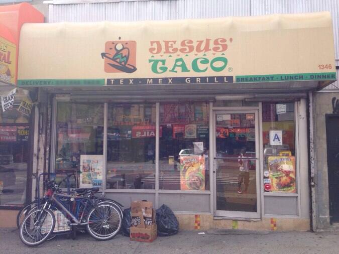 Jesus' Taco Menu, Menu for Jesus' Taco, Harlem, New York City