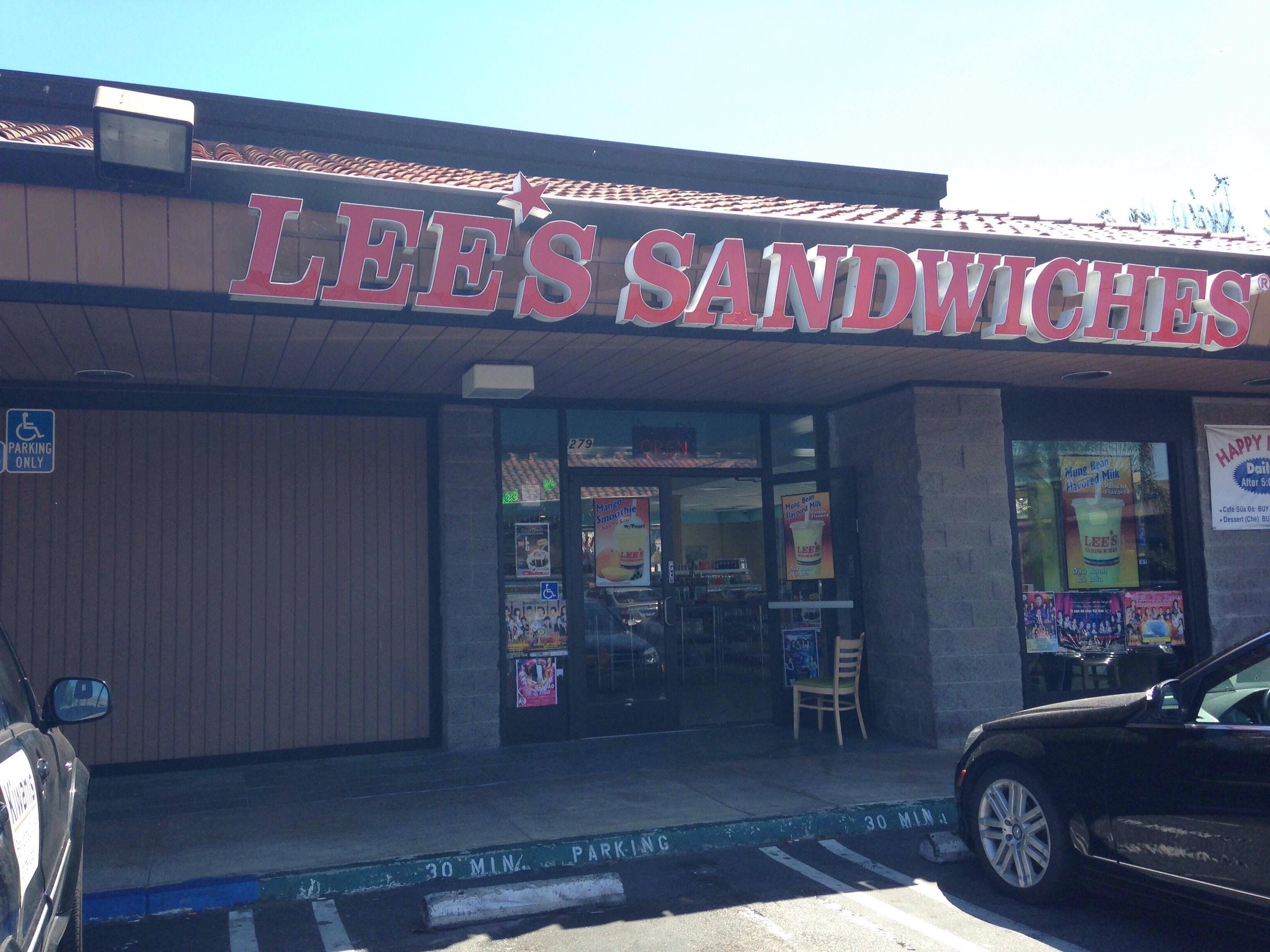 Menu of Lee's Sandwiches, Milpitas, Milpitas