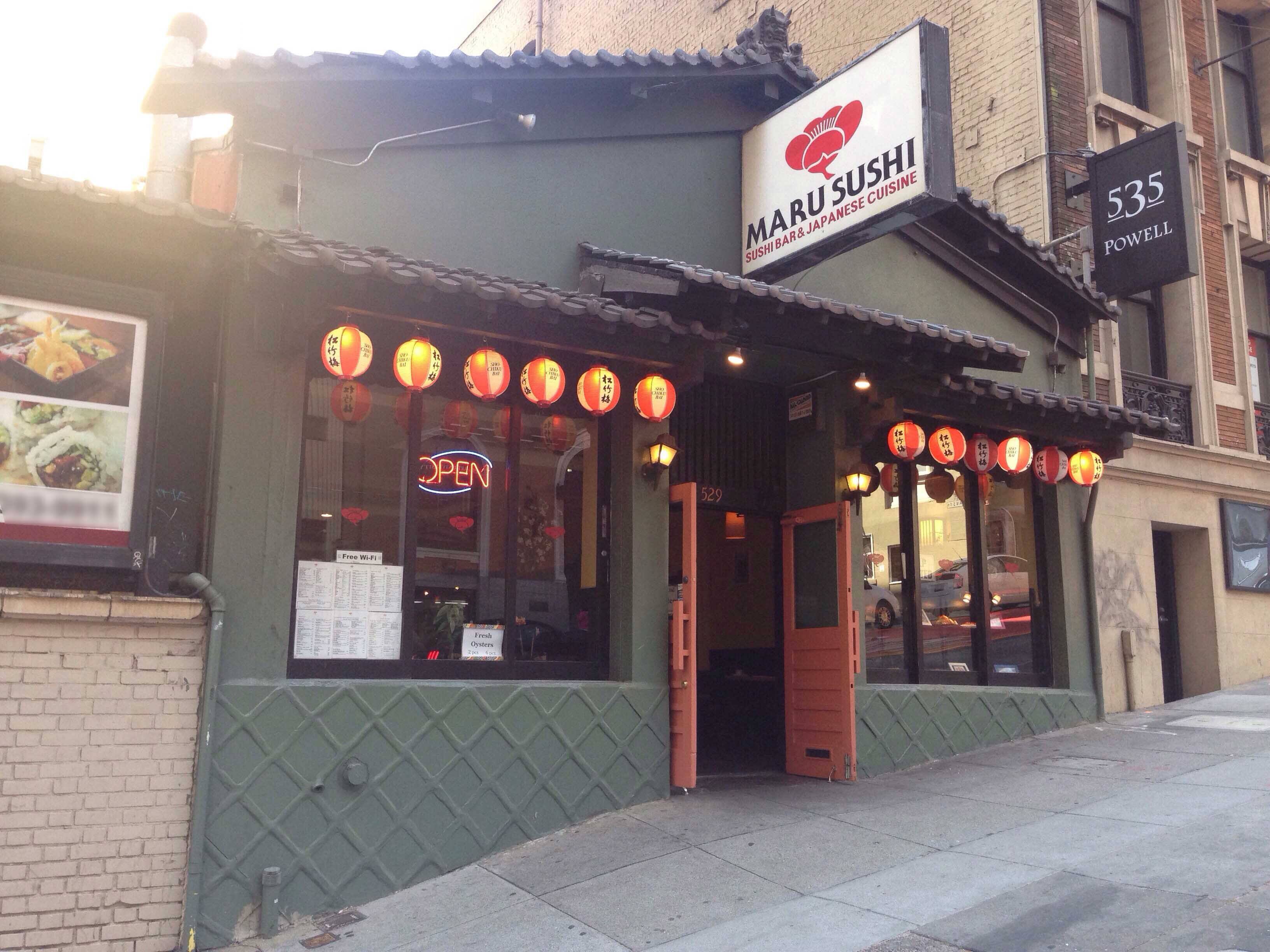 Maru Sushi Menu, Menu for Maru Sushi, Union Square, San Francisco