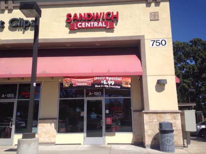 Sandwich Central Menu, Menu for Sandwich Central, Santa Rosa, Santa