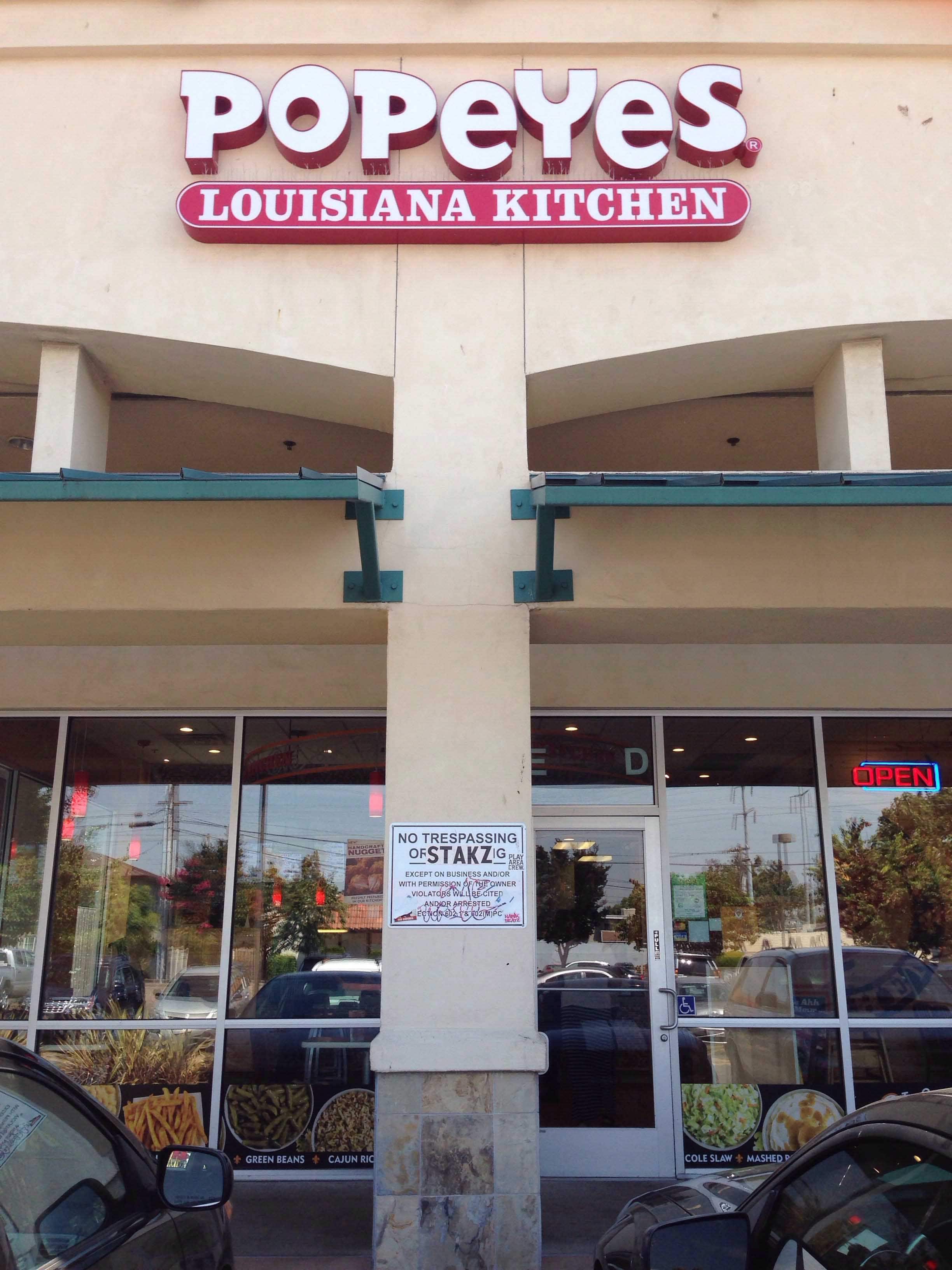 Menu of Popeyes, San Leandro, San Leandro