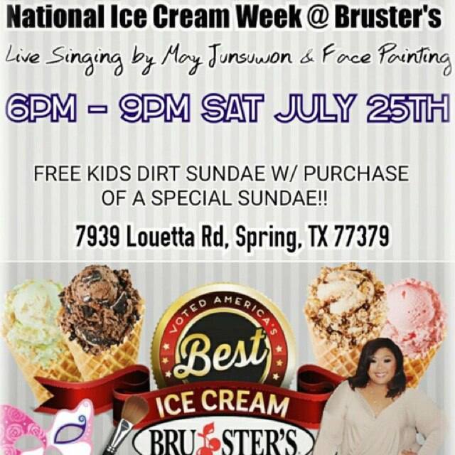 Bruster's Ice Cream Menu, Menu for Bruster's Ice Cream, Spring, Houston