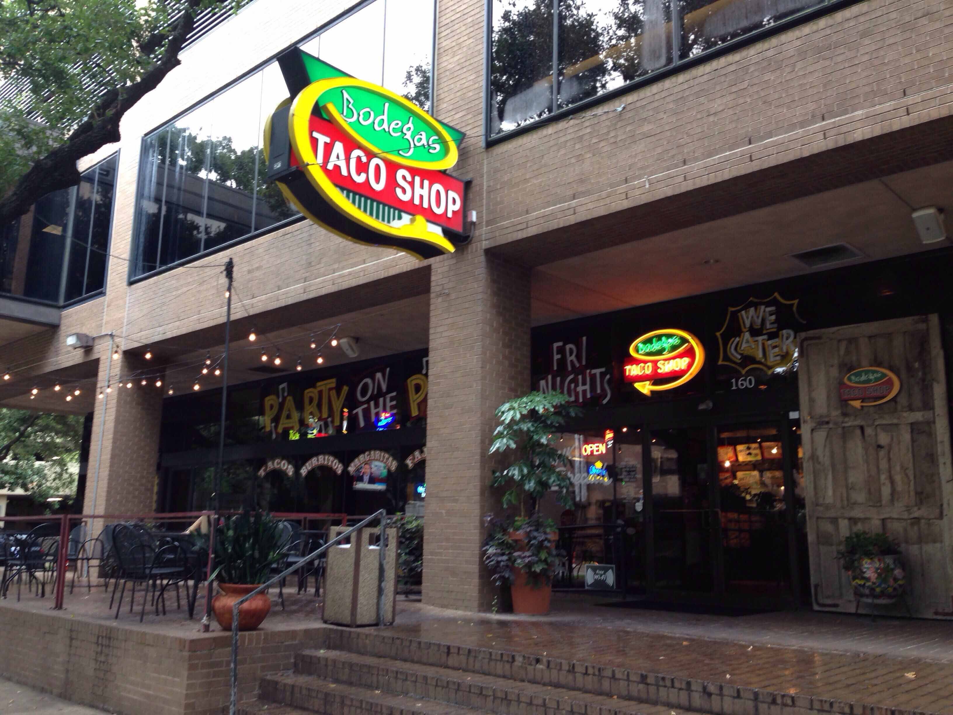 Menu of Bodegas Taco Shop, Museum District, Houston