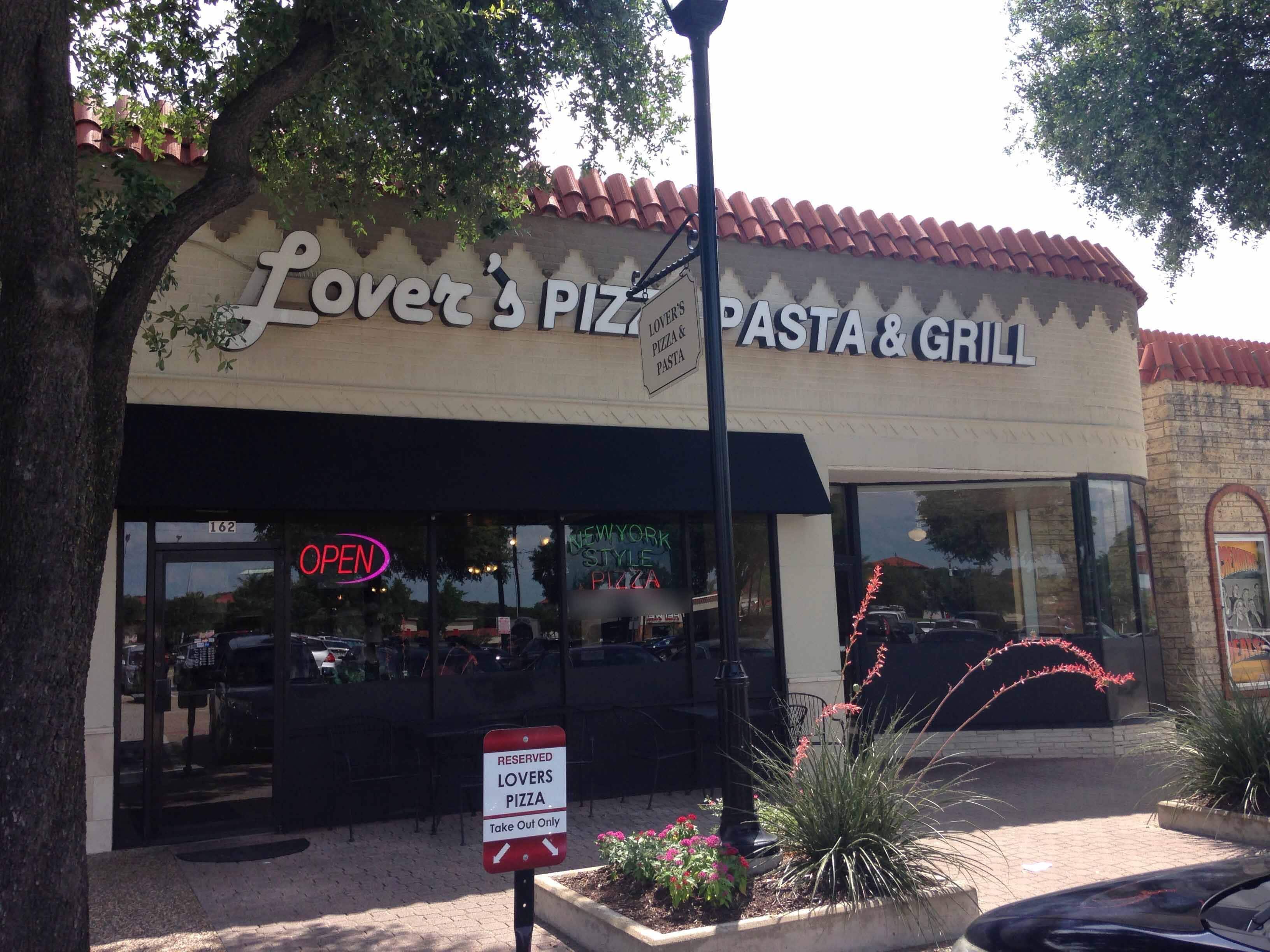 Menu of Lover's Pizza Pasta & Grill, Casa Linda, Dallas