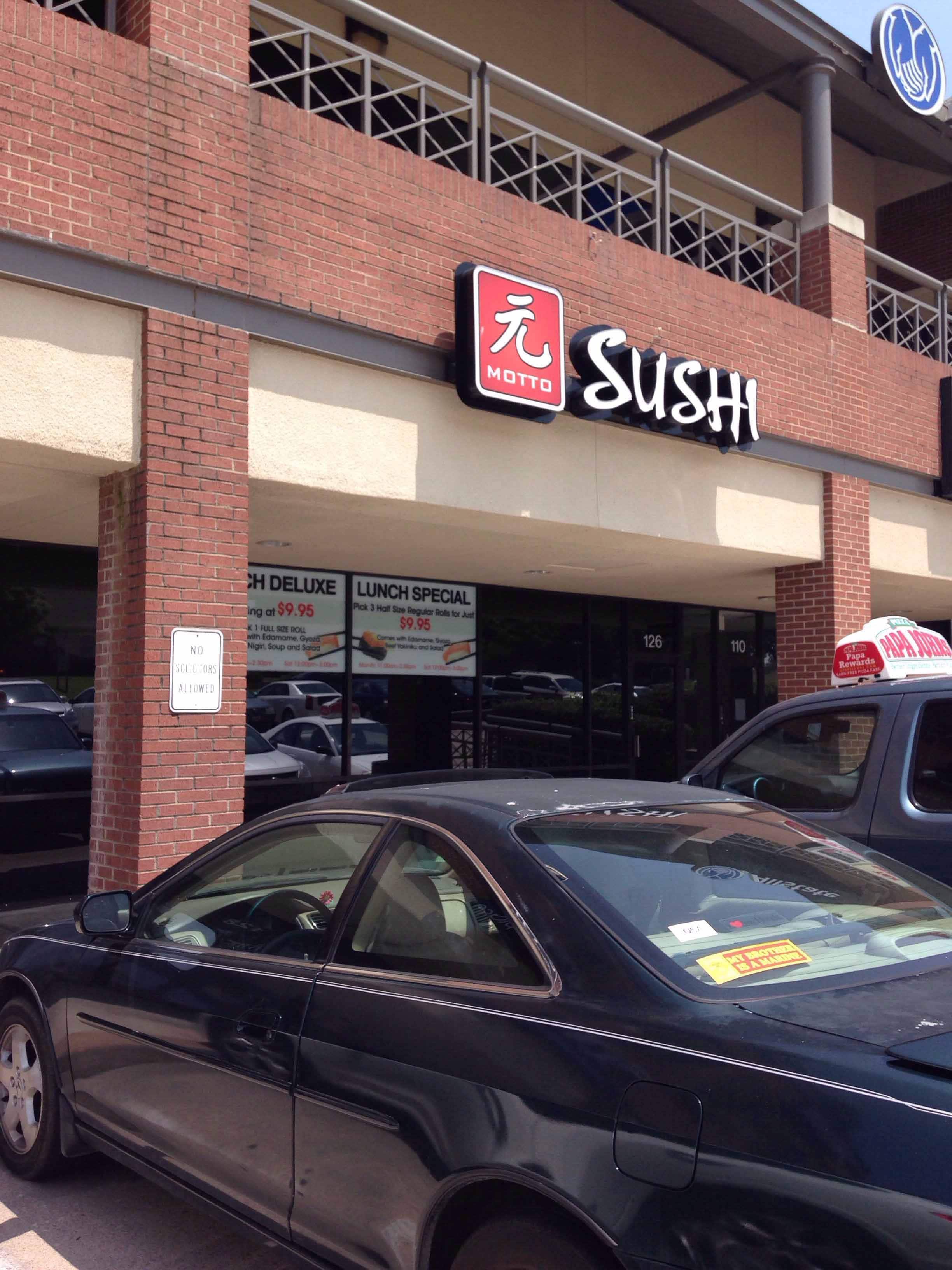 Menu of Sushi Motto, Denton, Denton