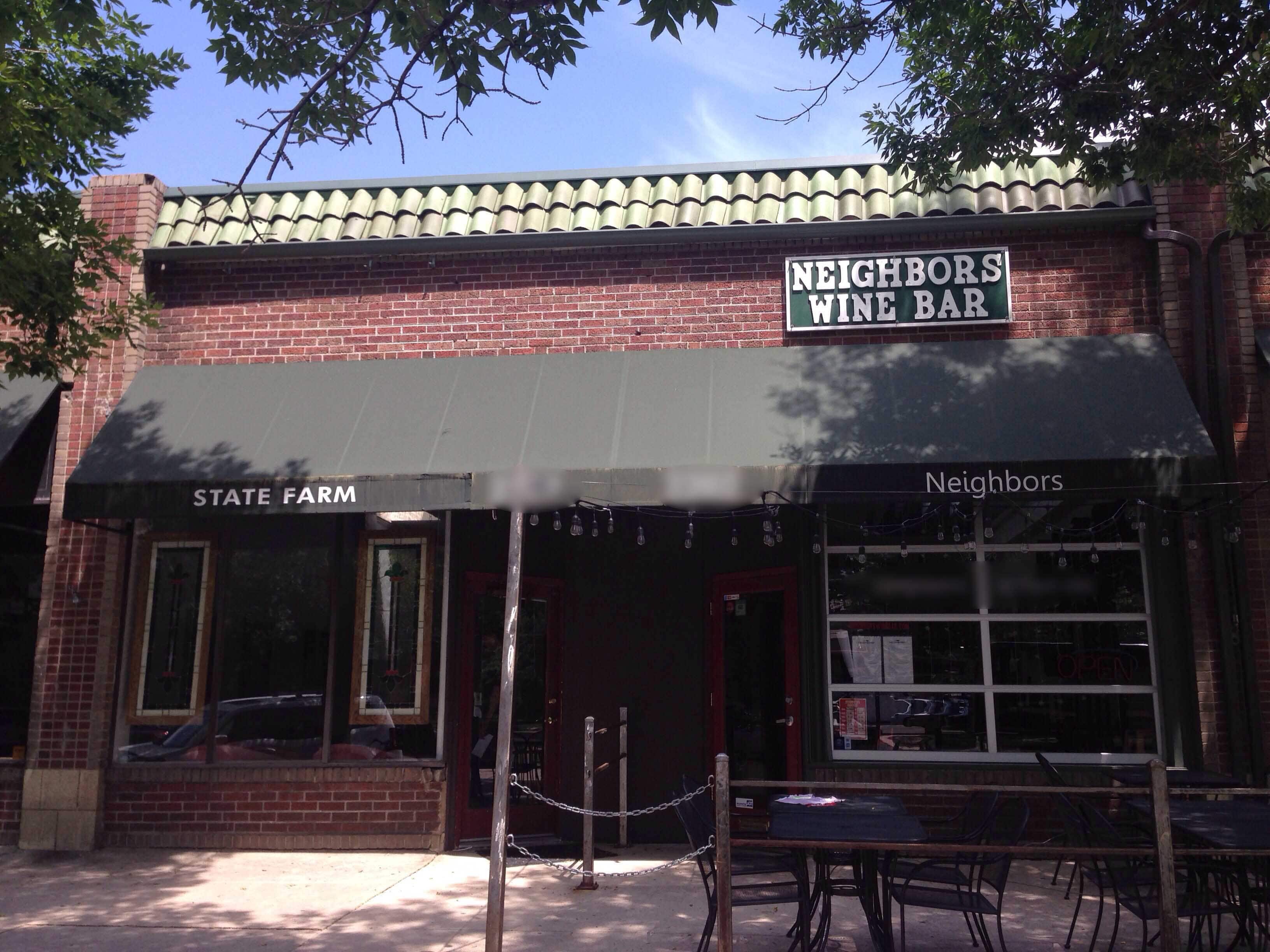 Menu of Neighbors Wine Bar, Park Hill, Denver