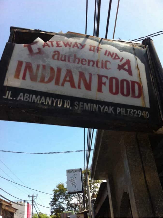 Gateway Of India Seminyak Bali Zomato Indonesia