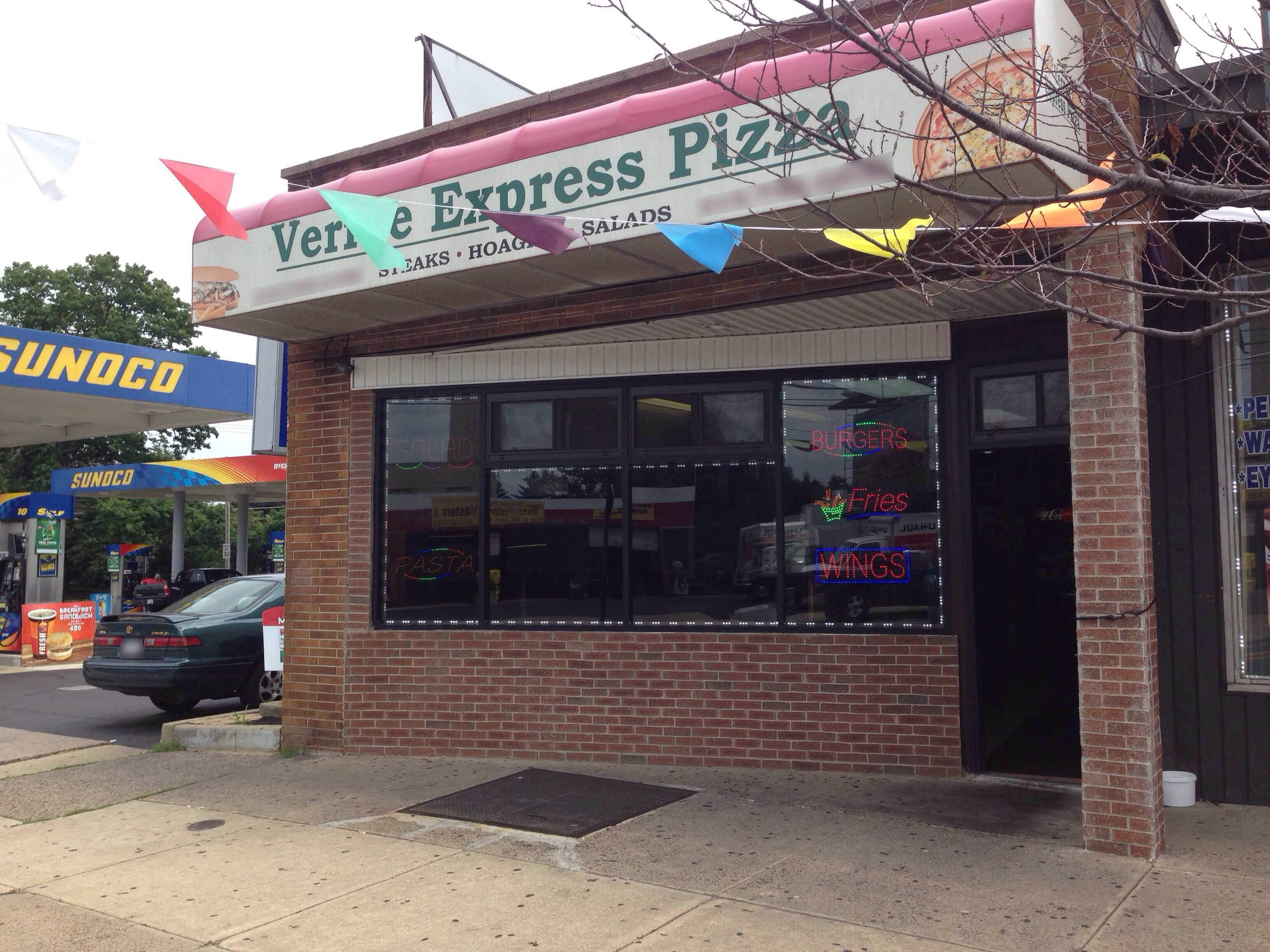 Menu of Verree Express Pizza, Fox Chase, Philadelphia