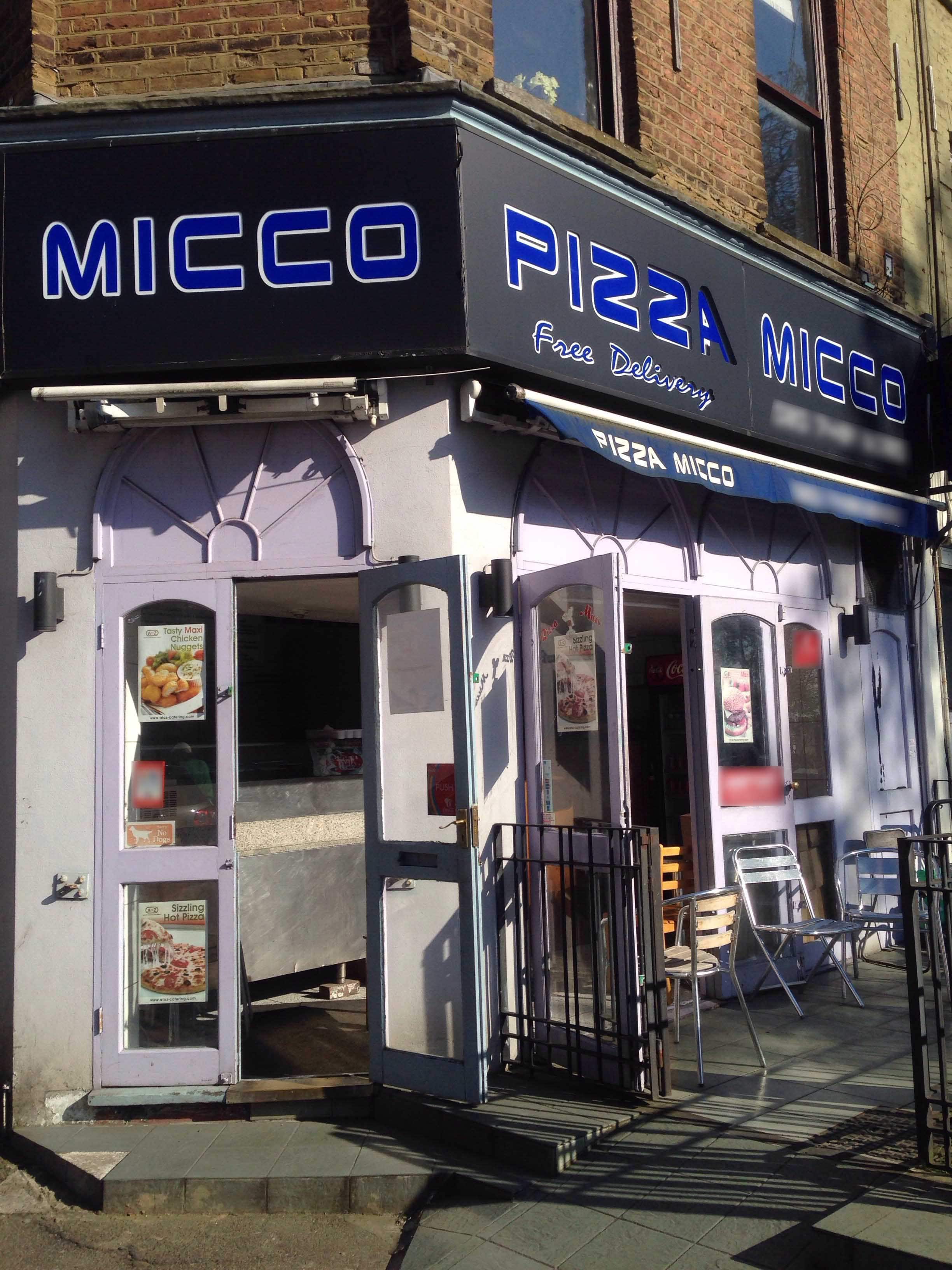 Menu of Pizza Micco, West Hampstead, London