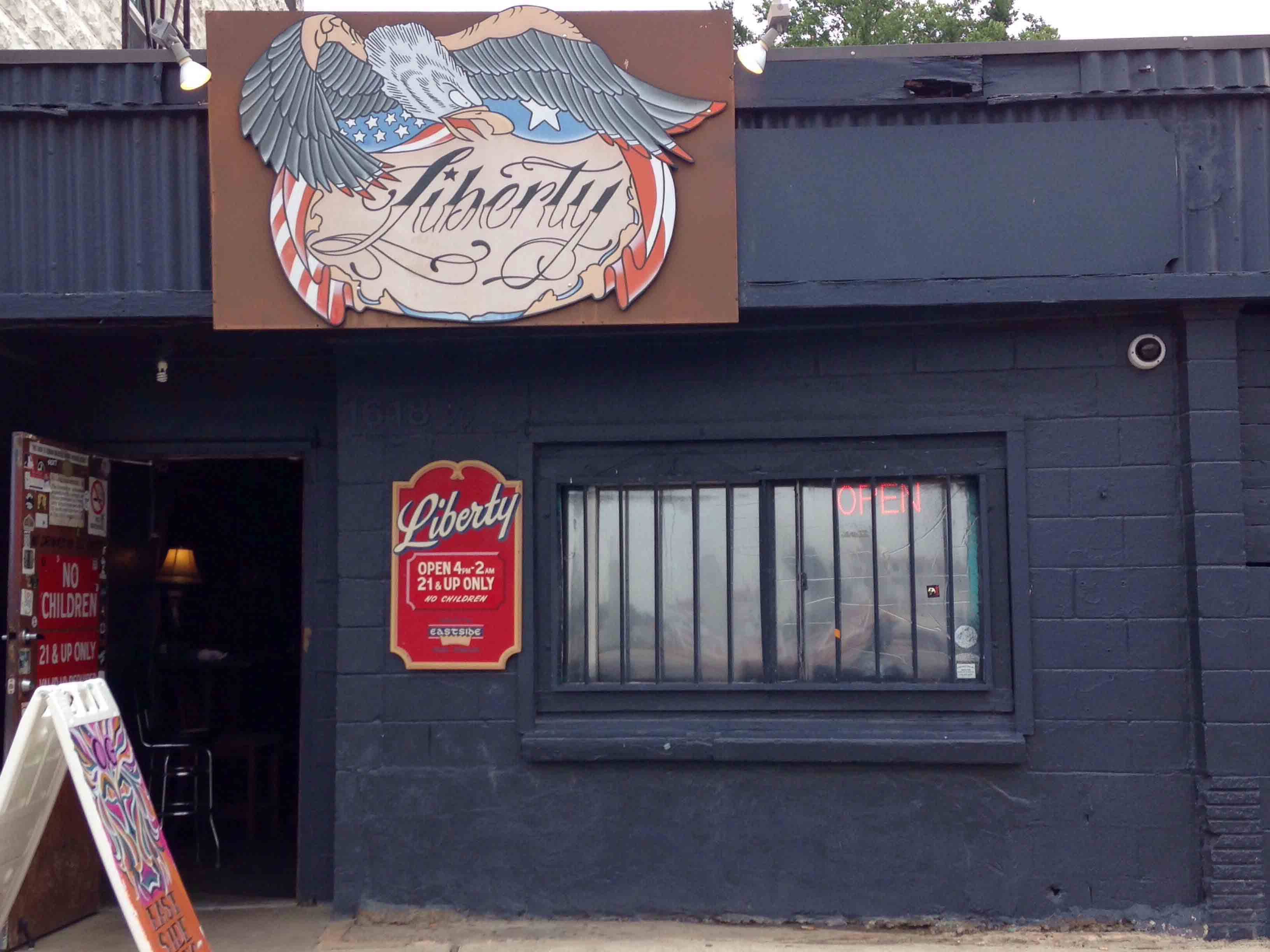 Menu of The Liberty, East Cesar Chavez, Austin