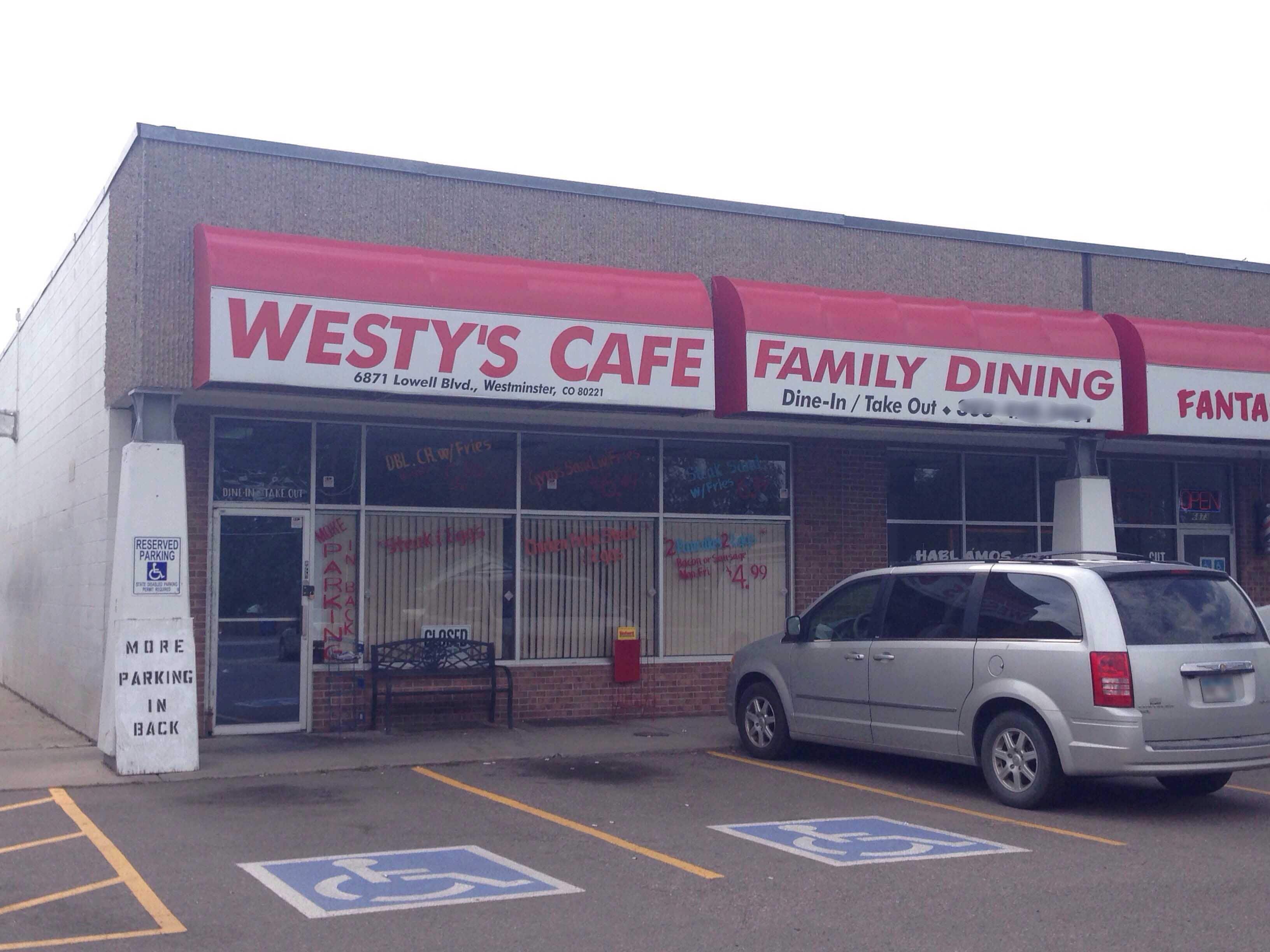 Westy's Cafe, Westminster, Denver