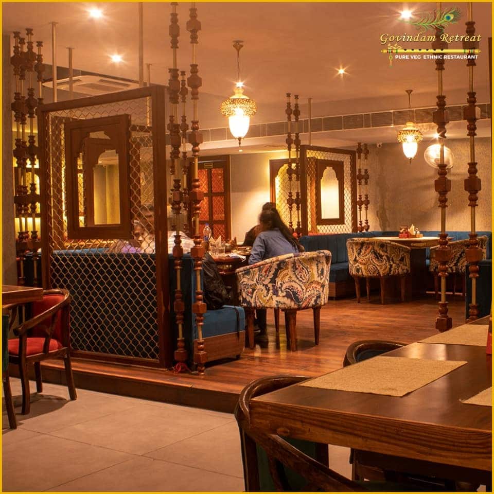 vegetarian restaurants, pure veg restaurants, dal baati churma, gatte ki sabzi, shahi paneer - Govindam Retreat - img5