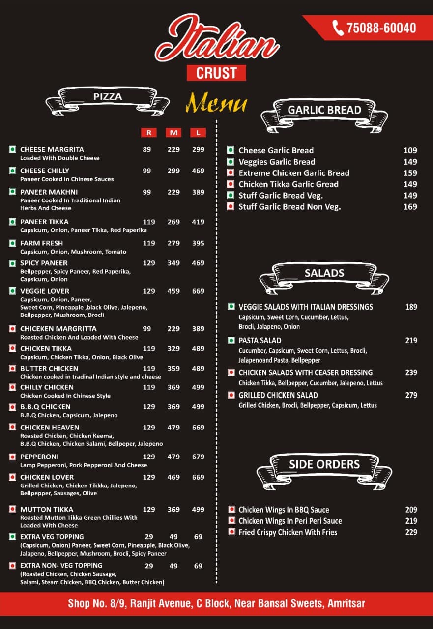 Italian Crust, Ranjit Avenue, Amritsar Zomato