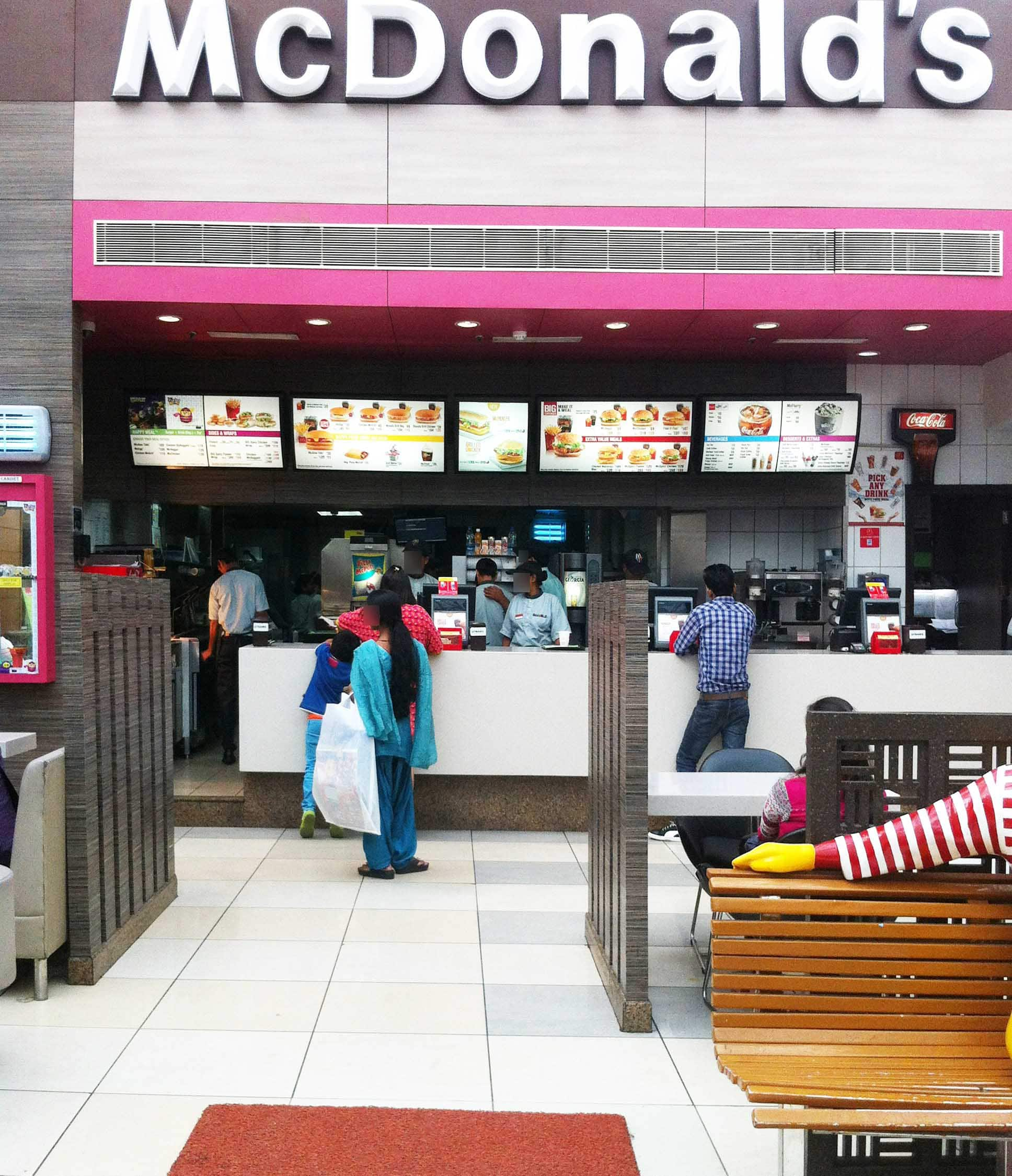 McDonald's Menu, Menu for McDonald's, Vasant Kunj, New Delhi