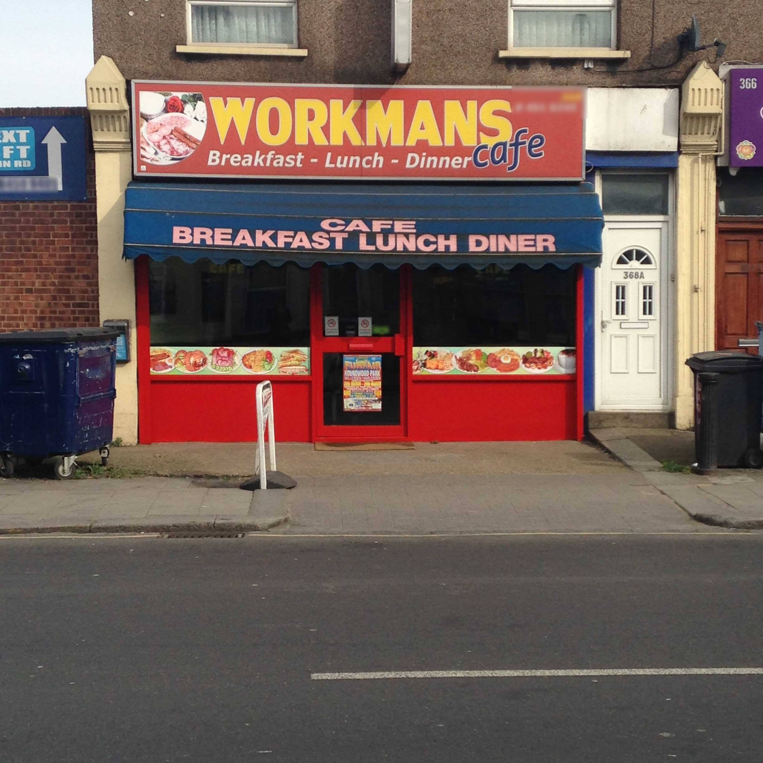 Menu of Workman's Cafe, Willesden, London