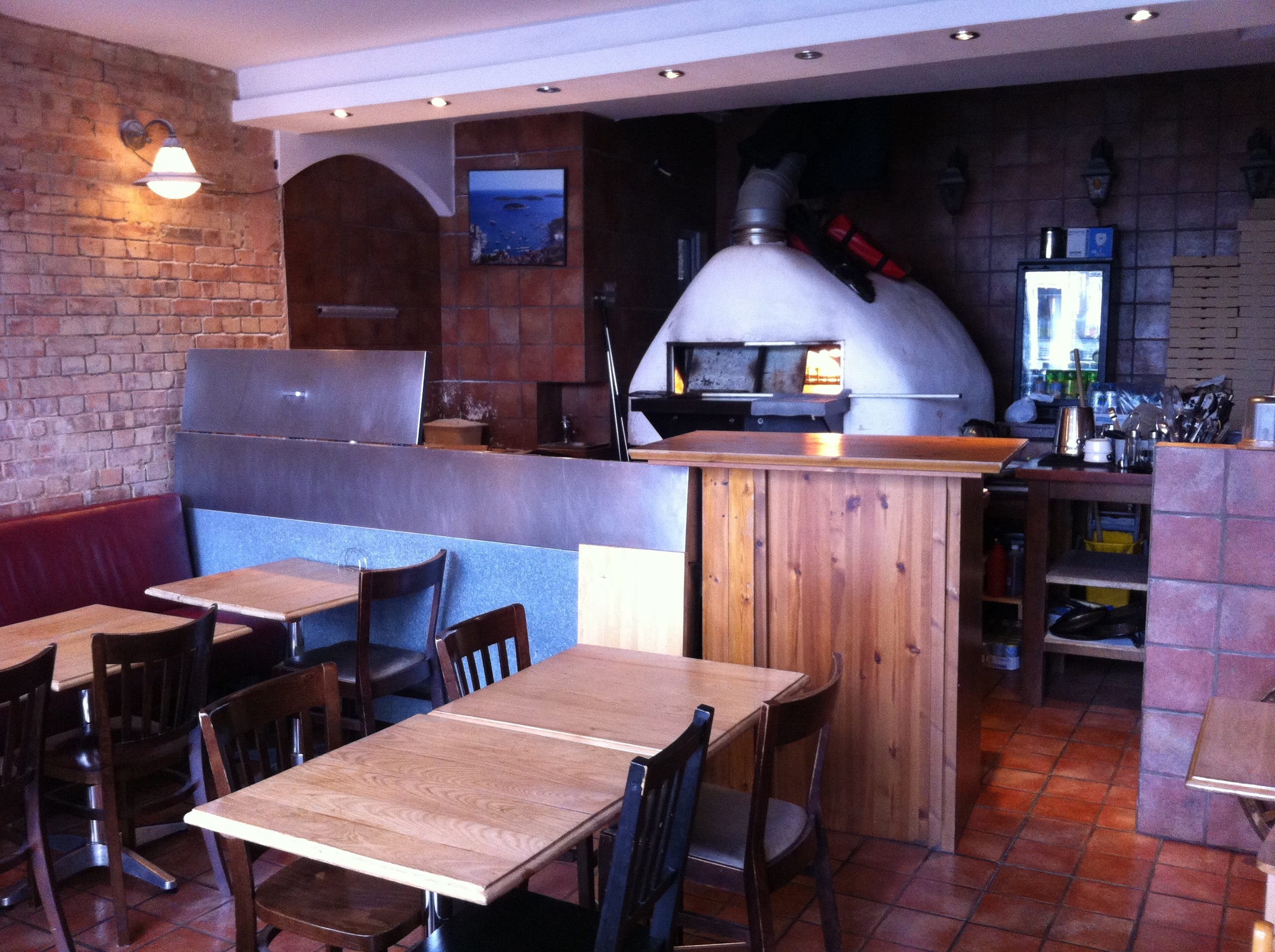 Menu of Pizzeria, Earl's Court, London