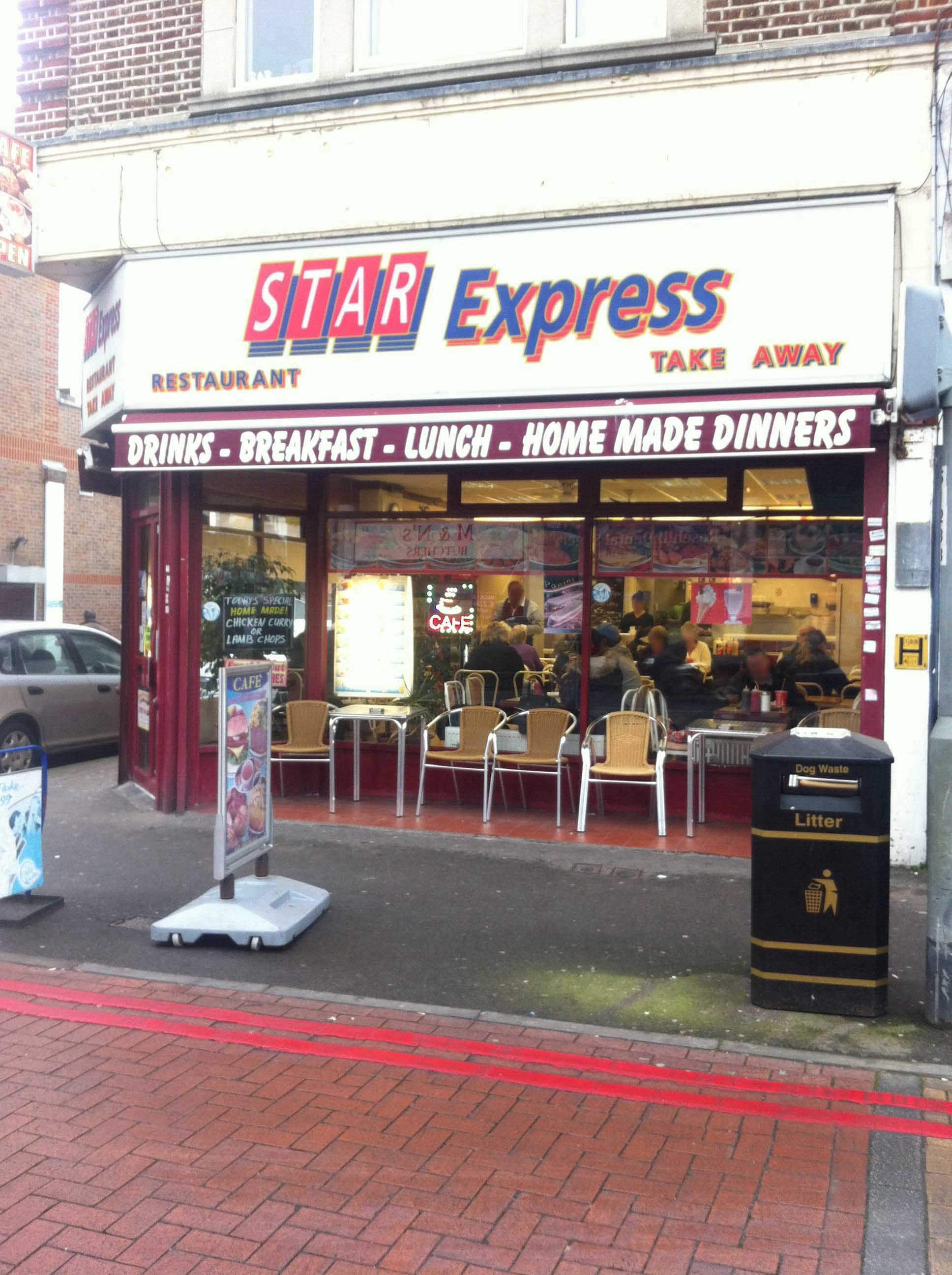 Menu of Star Express, Sutton, London