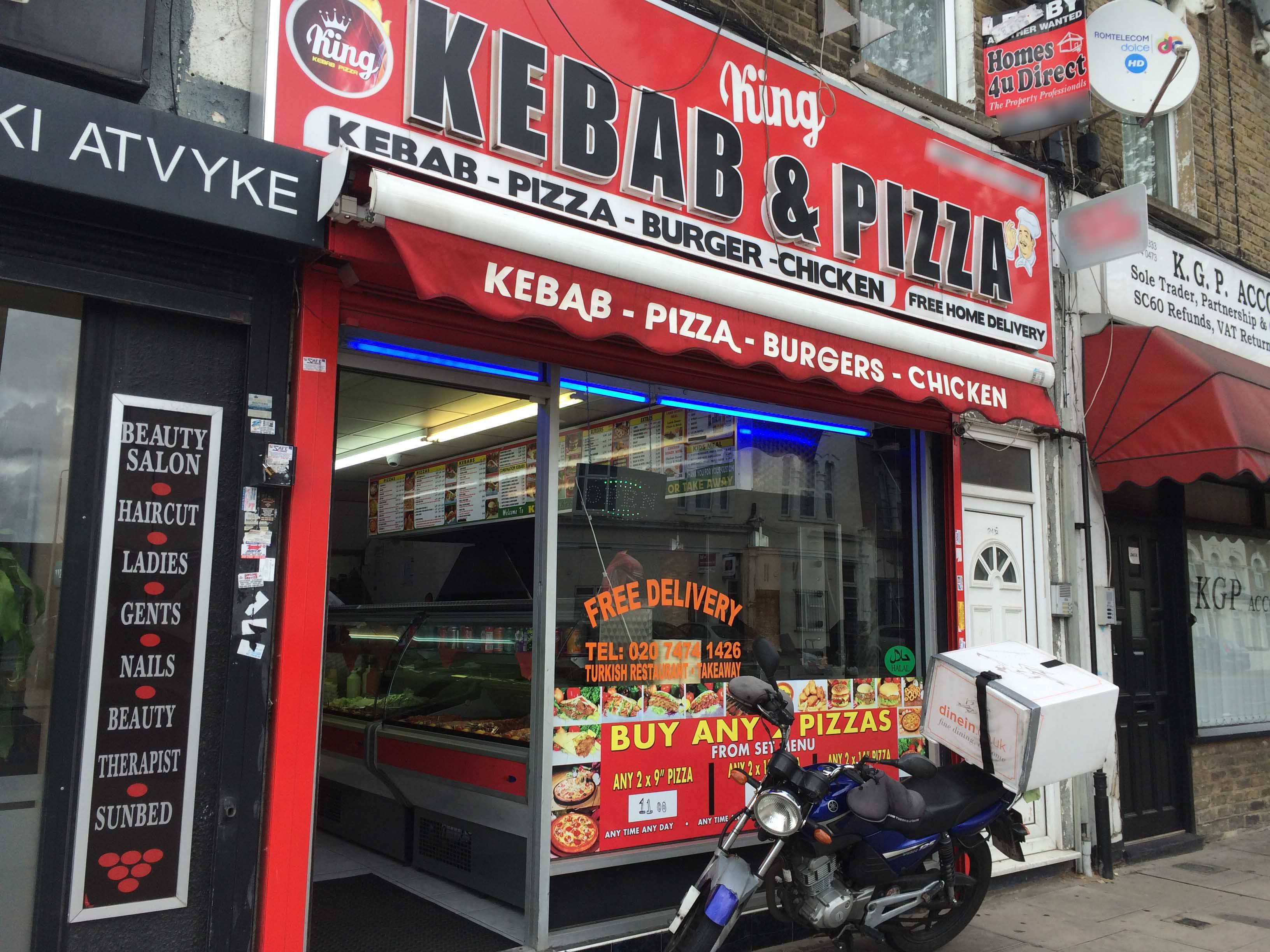 Menu of King Kebab & Pizza, Plaistow, London