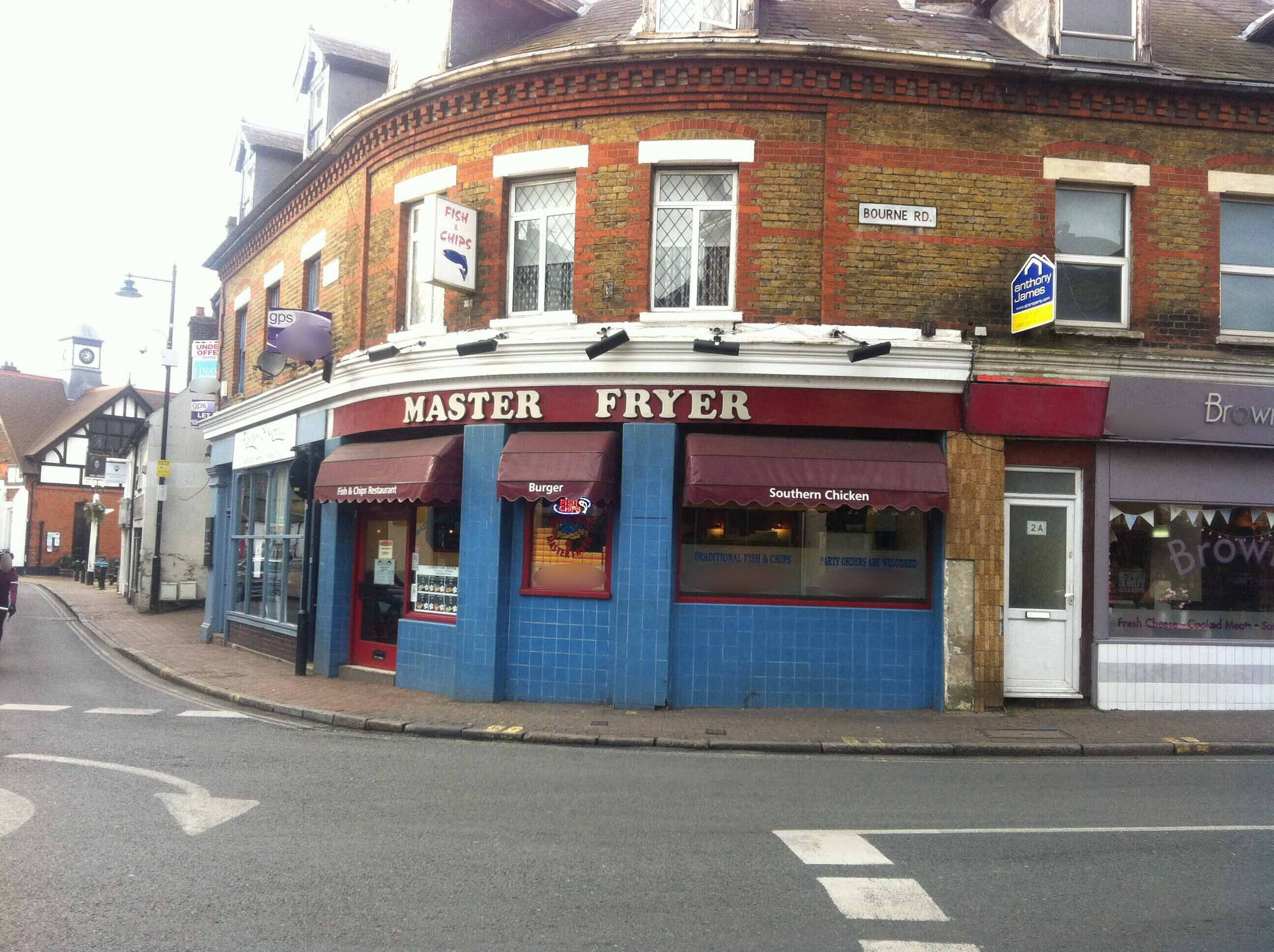 The Master Fryer Menu, Menu for The Master Fryer, Bexley, London