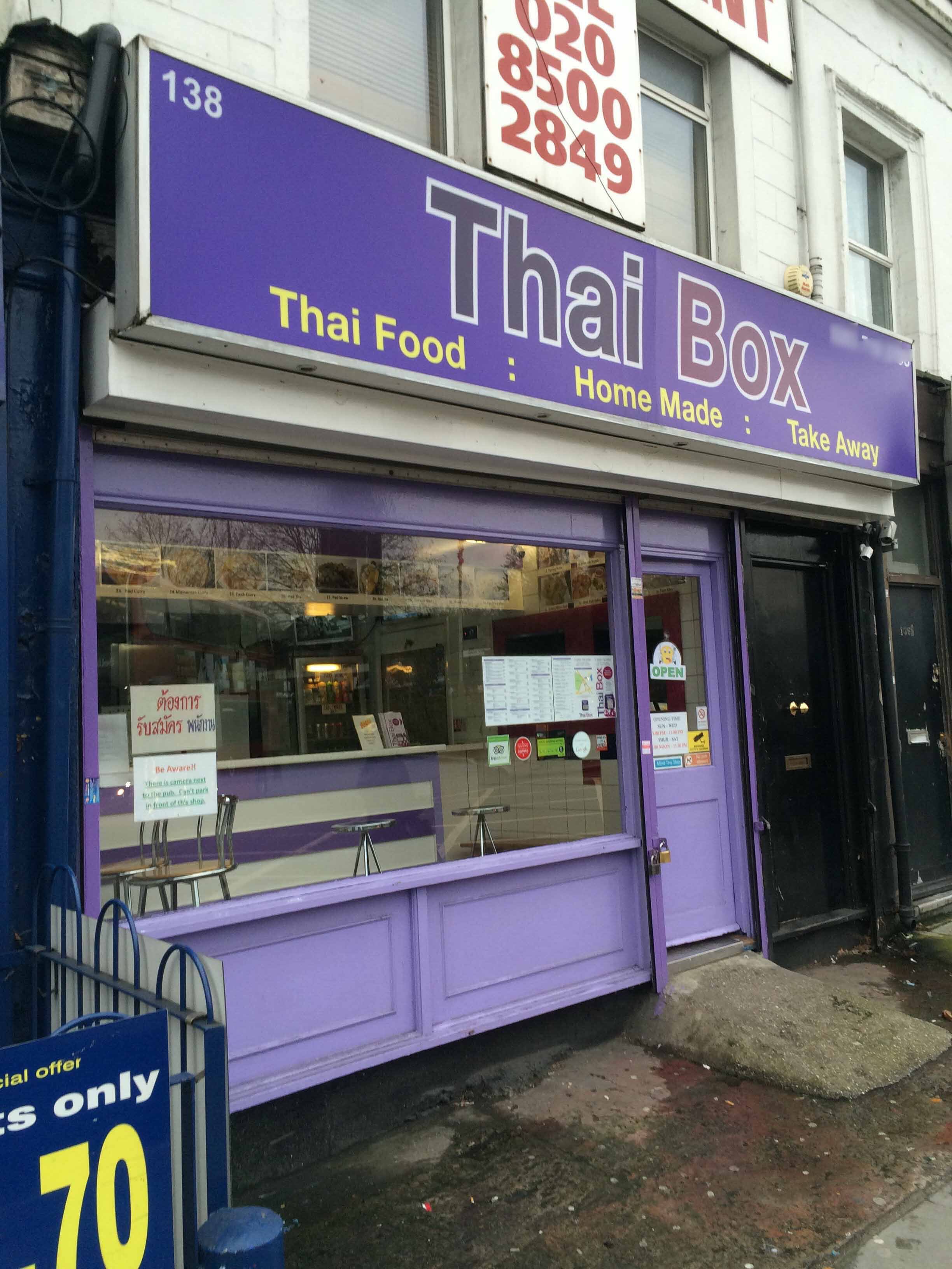 Menu of Thai Box, Surrey Quays, London