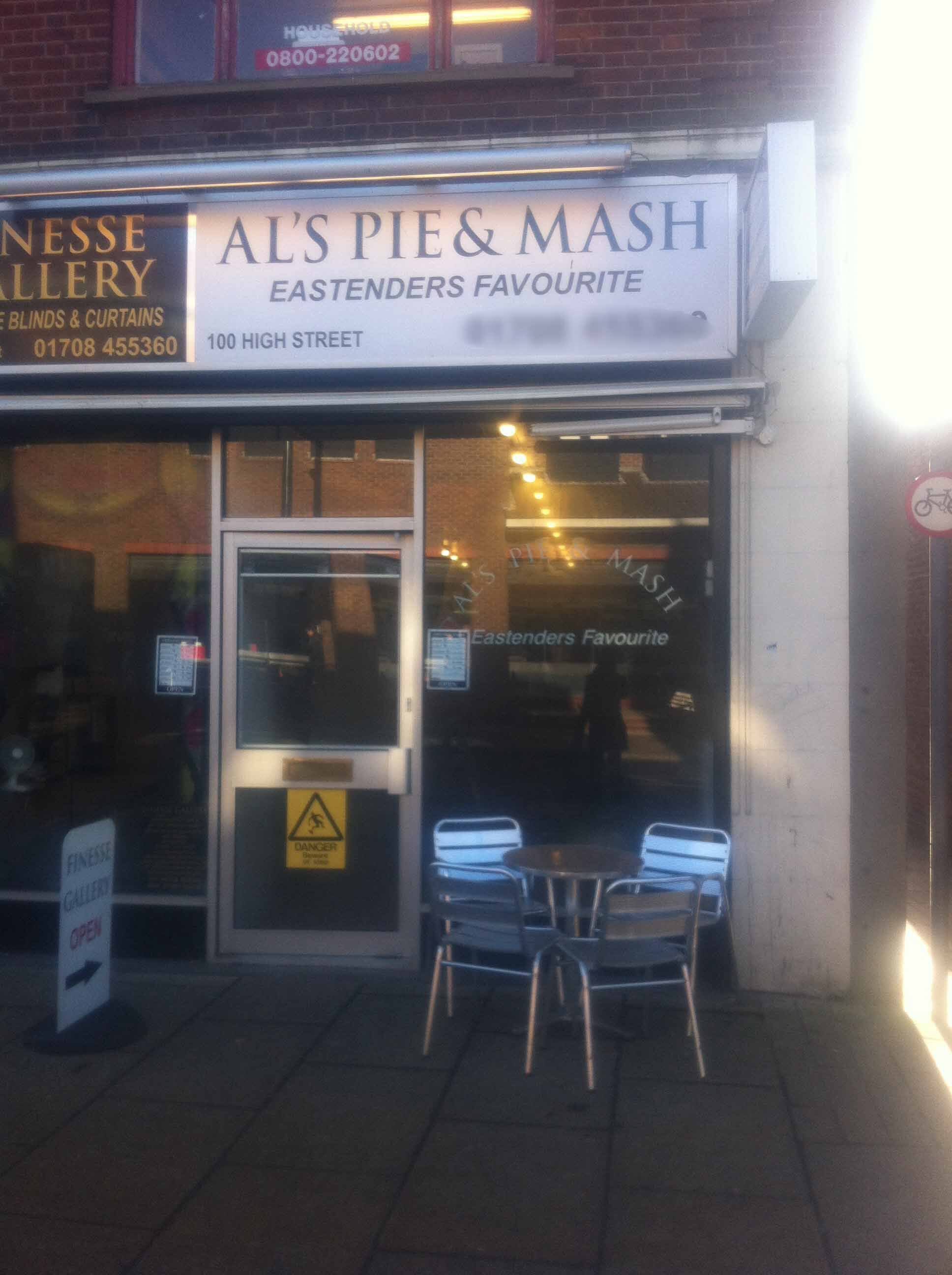 Al's Pie & Mash, Hornchurch, London