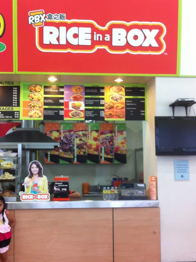 Rice in a Box Menu, Menu for Rice in a Box, Bagong Silang, Mandaluyong