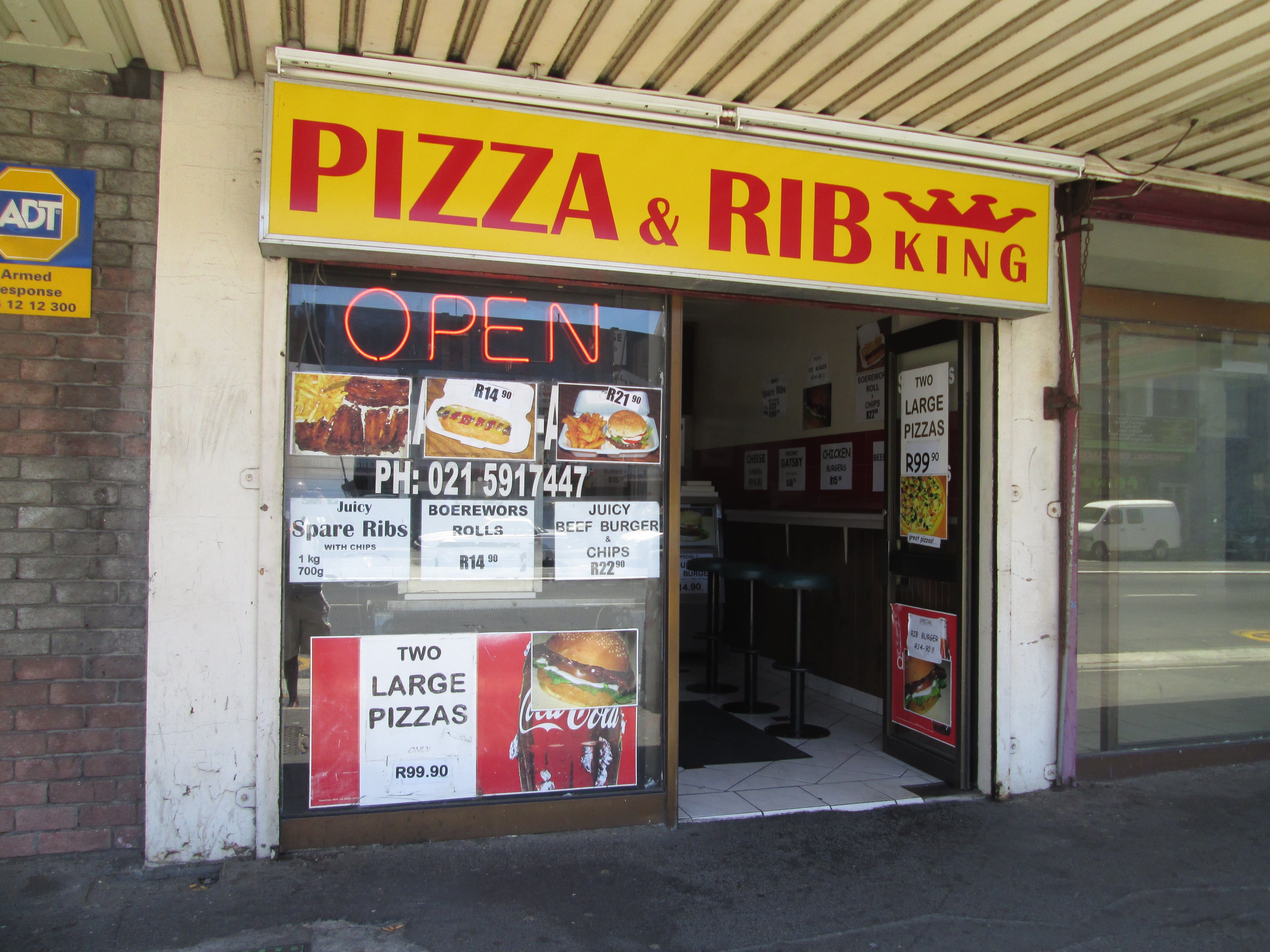 Pizza And Ribs Kings Menu, Menu for Pizza And Ribs Kings, Goodwood