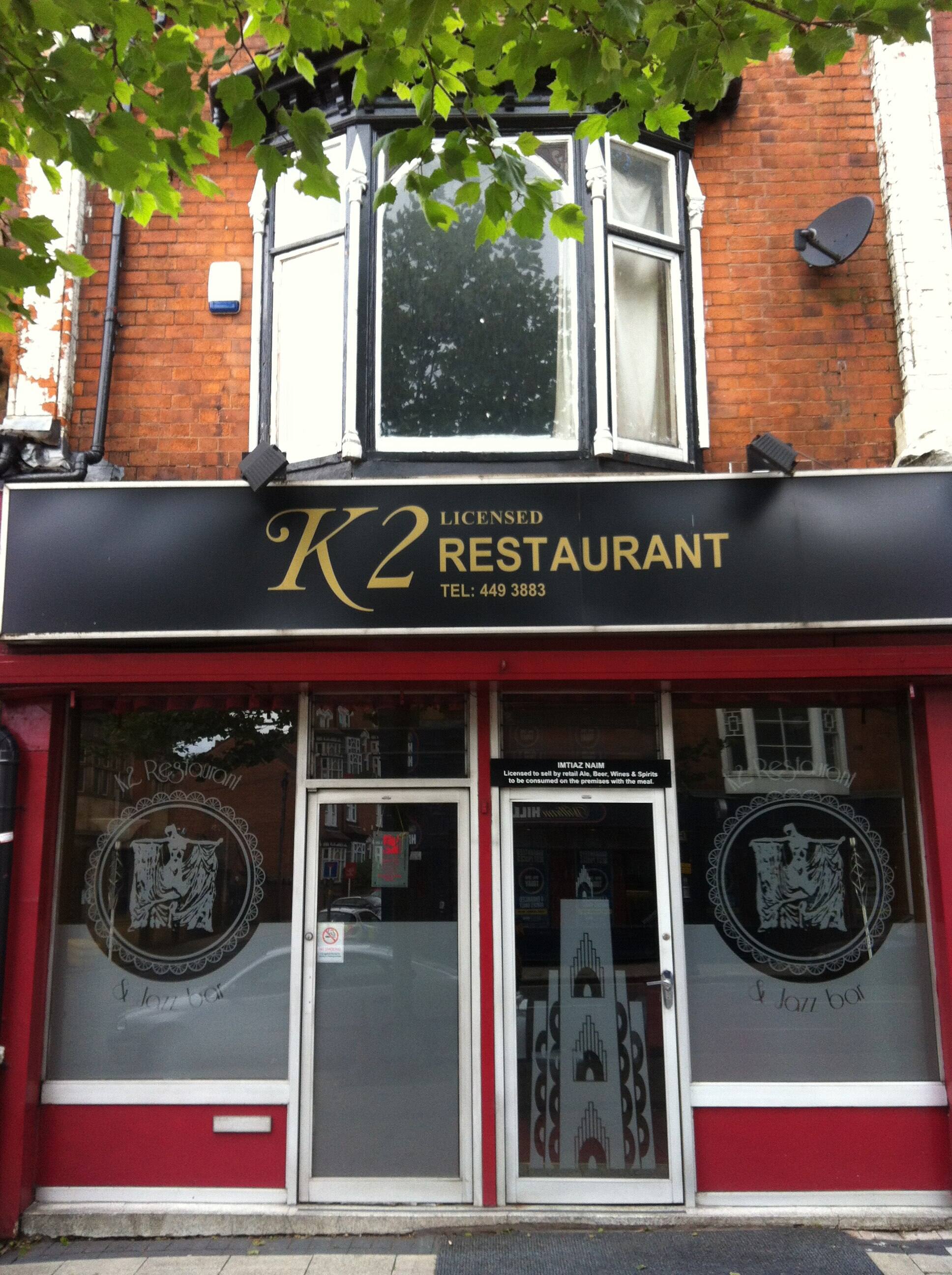 Menu of K2 Restaurant, Moseley, Birmingham
