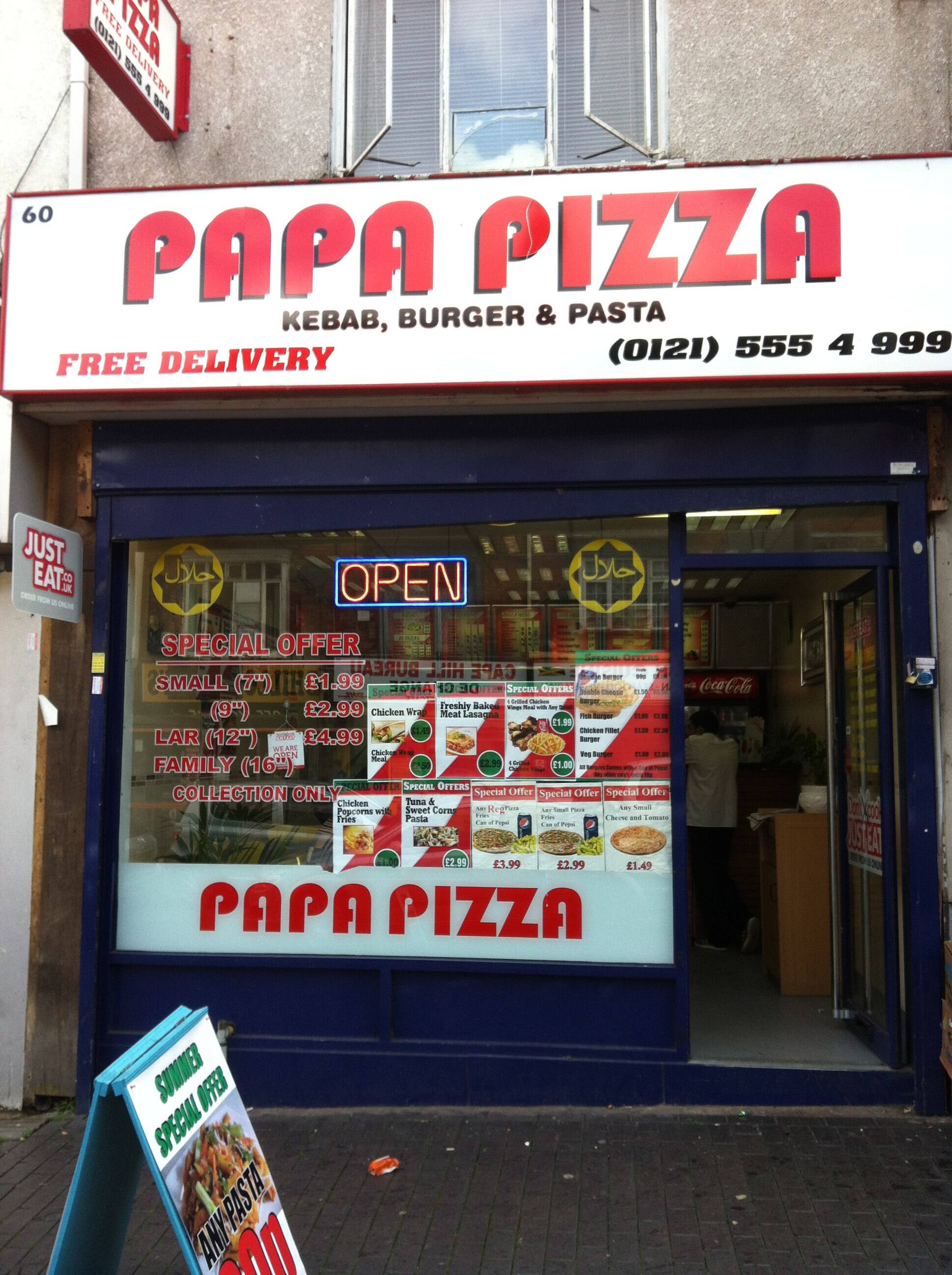 Papa Pizza, Smethwick, Birmingham Zomato