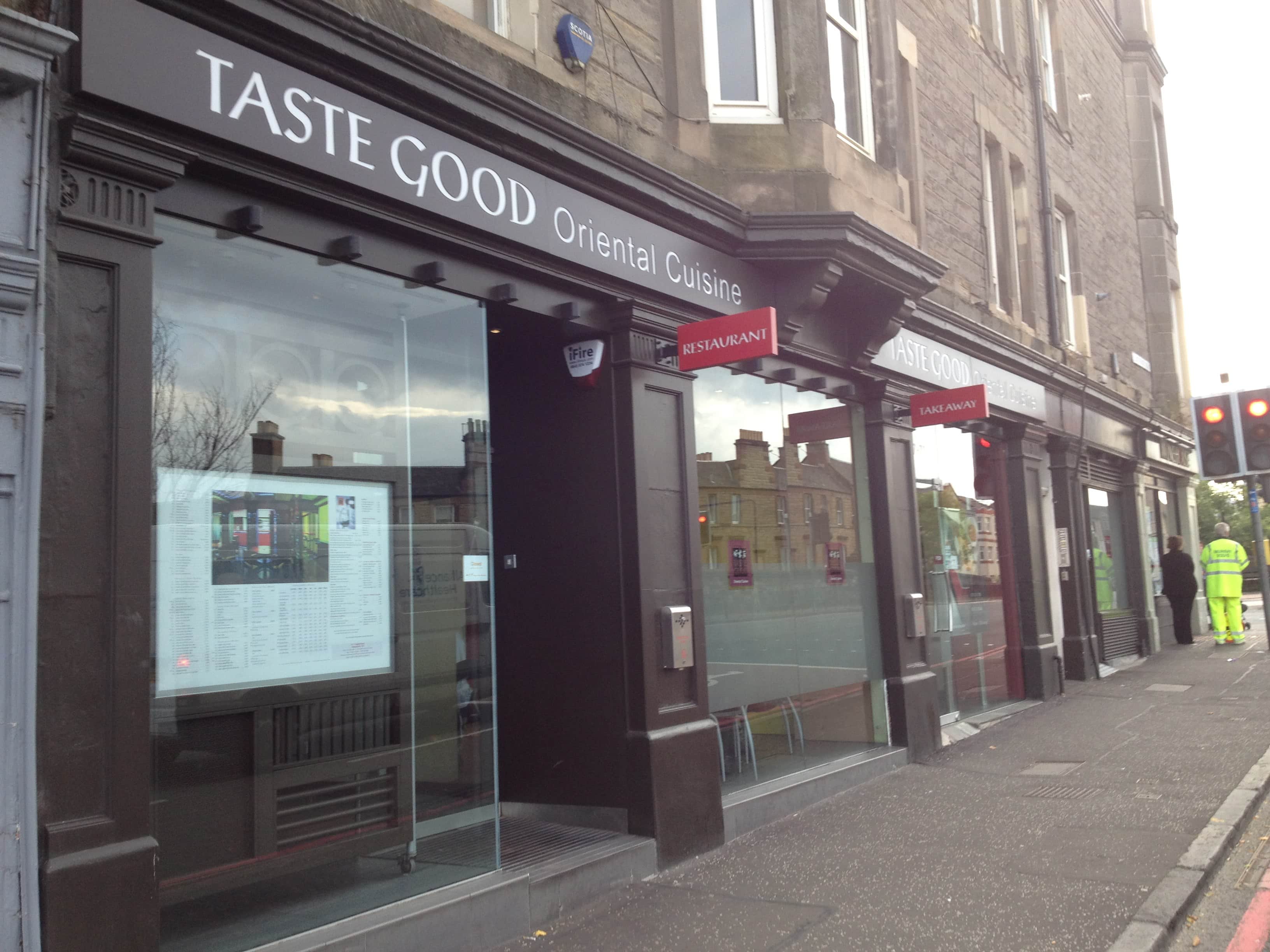 Menu of Taste Good, Edinburgh