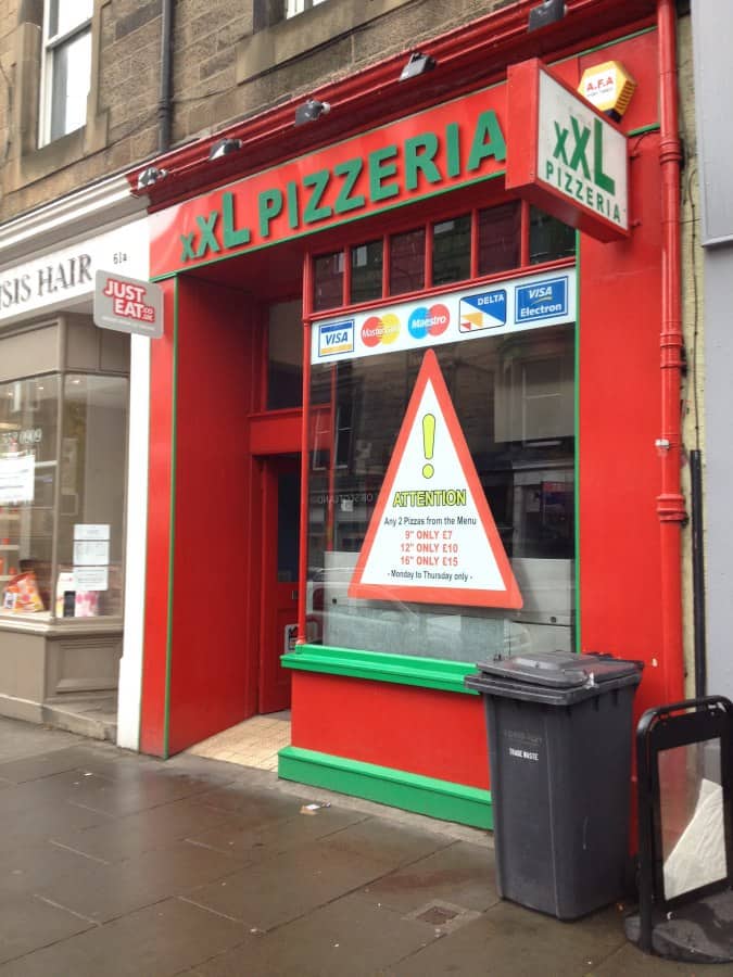 XXL Pizzeria Menu, Menu for XXL Pizzeria, Leith, Edinburgh Zomato UK