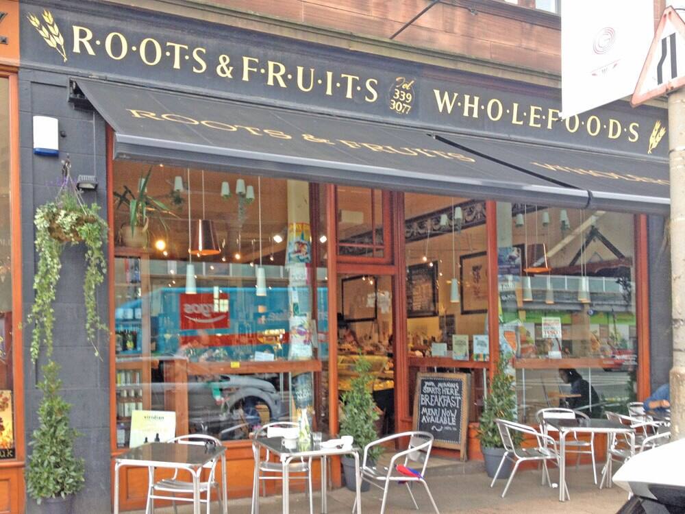 Menu of Roots Fruits & Flowers, West End, Glasgow