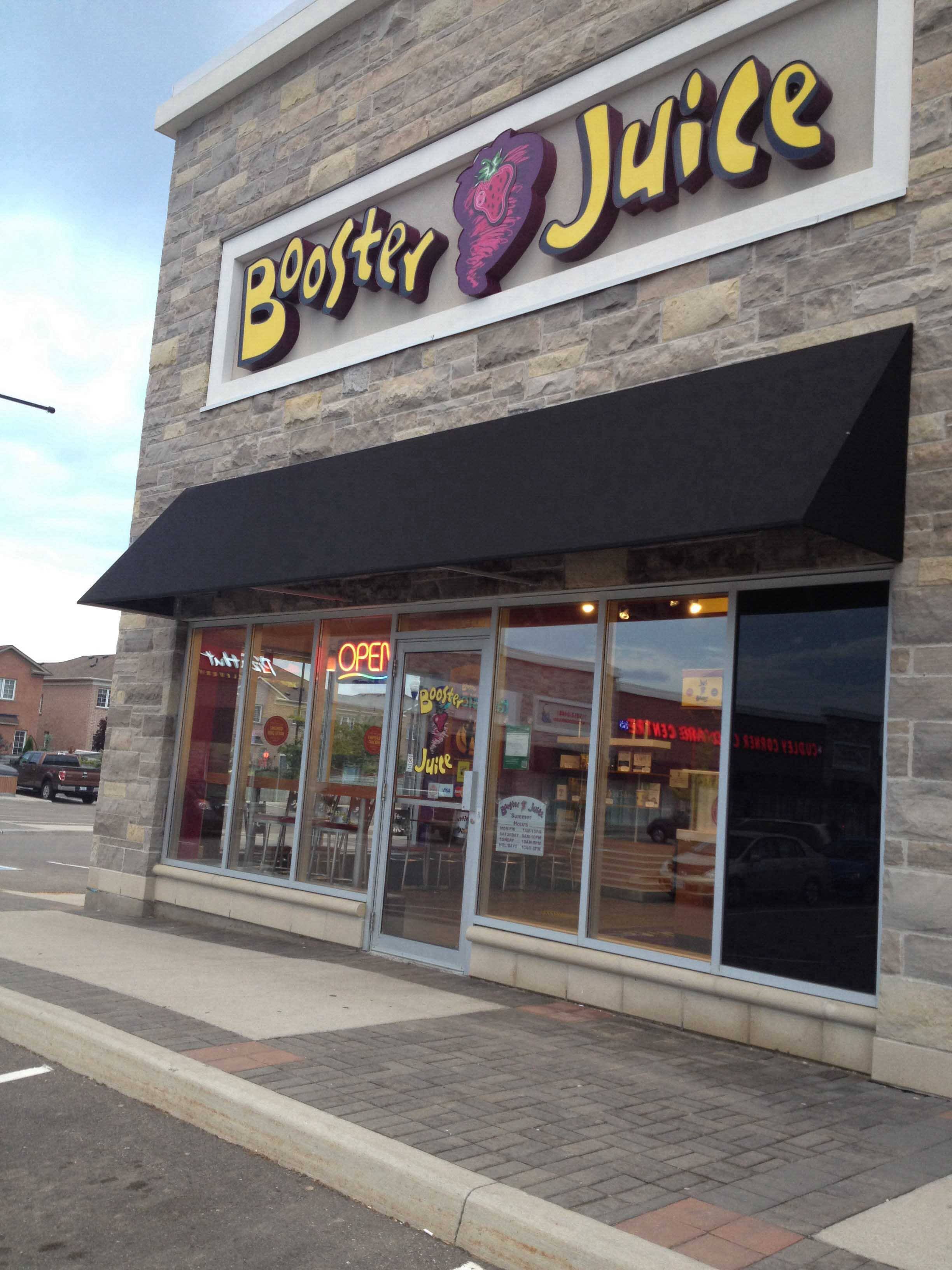 Menu of Booster Juice, Woodbridge, Toronto
