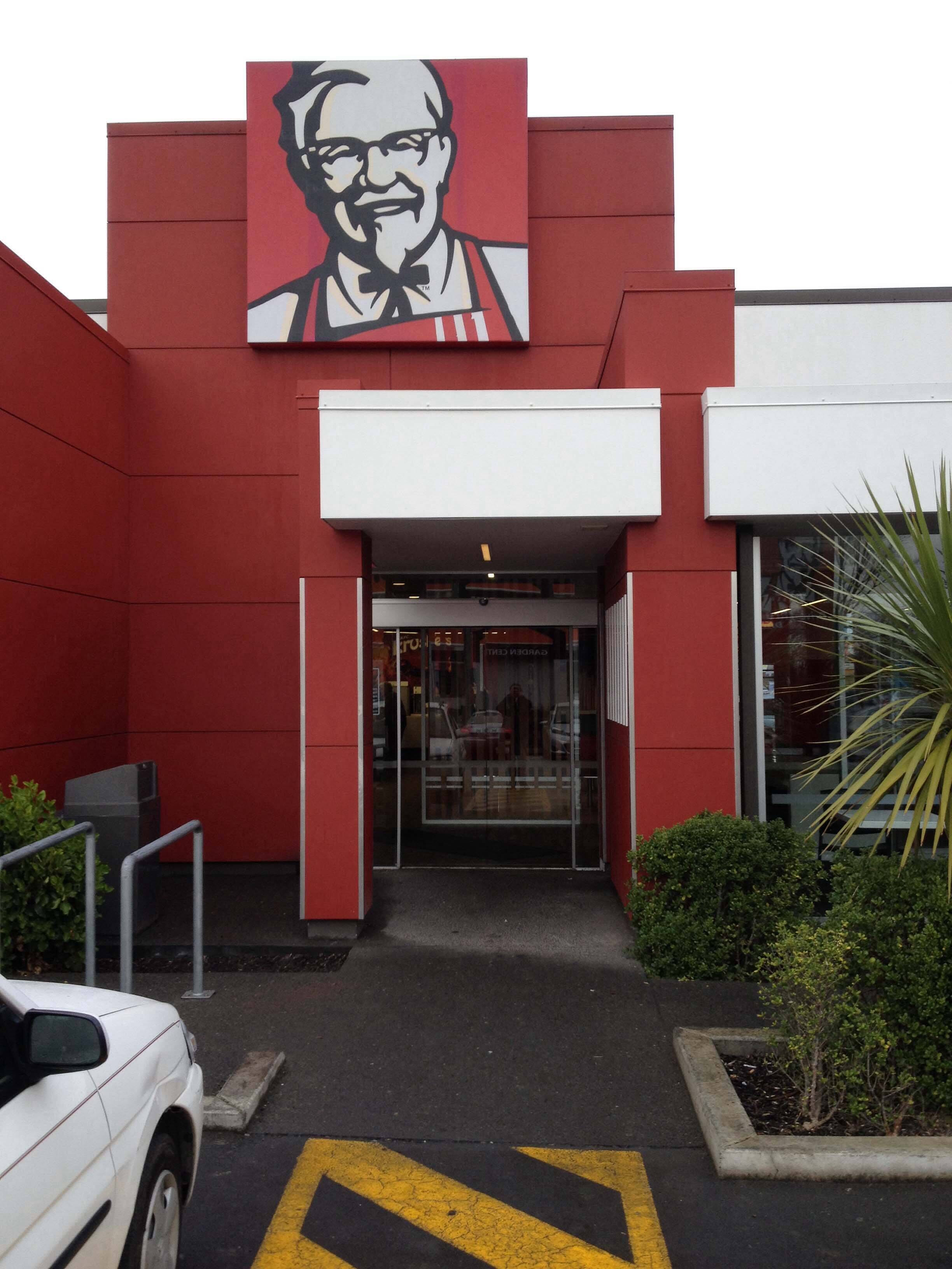 Menu of KFC, Sydenham, Christchurch