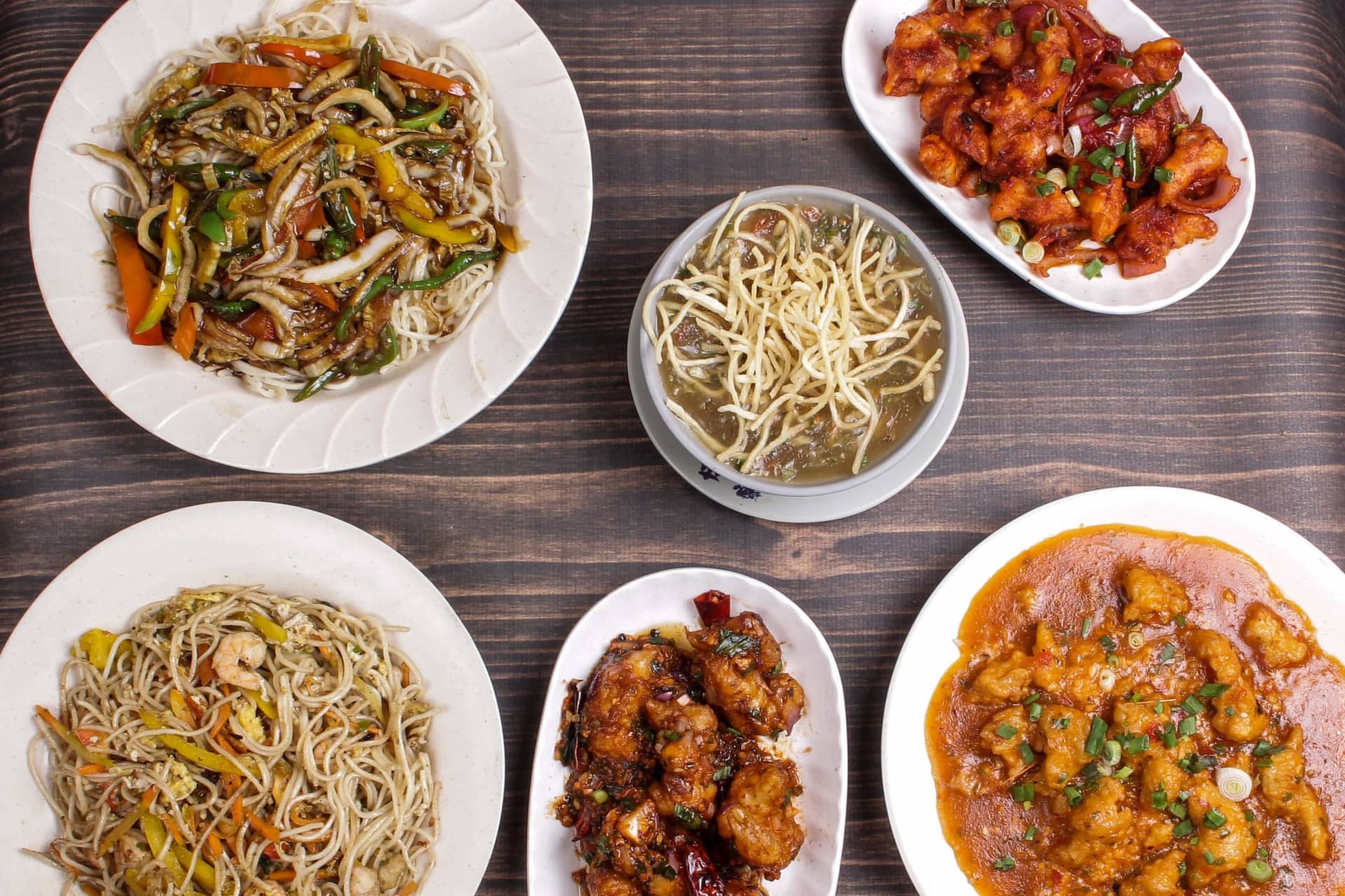 indo chinese food, Desi Chinese, hakka noodles, indo chinese cuisine, chilli chicken, manchurian - Kim Fung - img1
