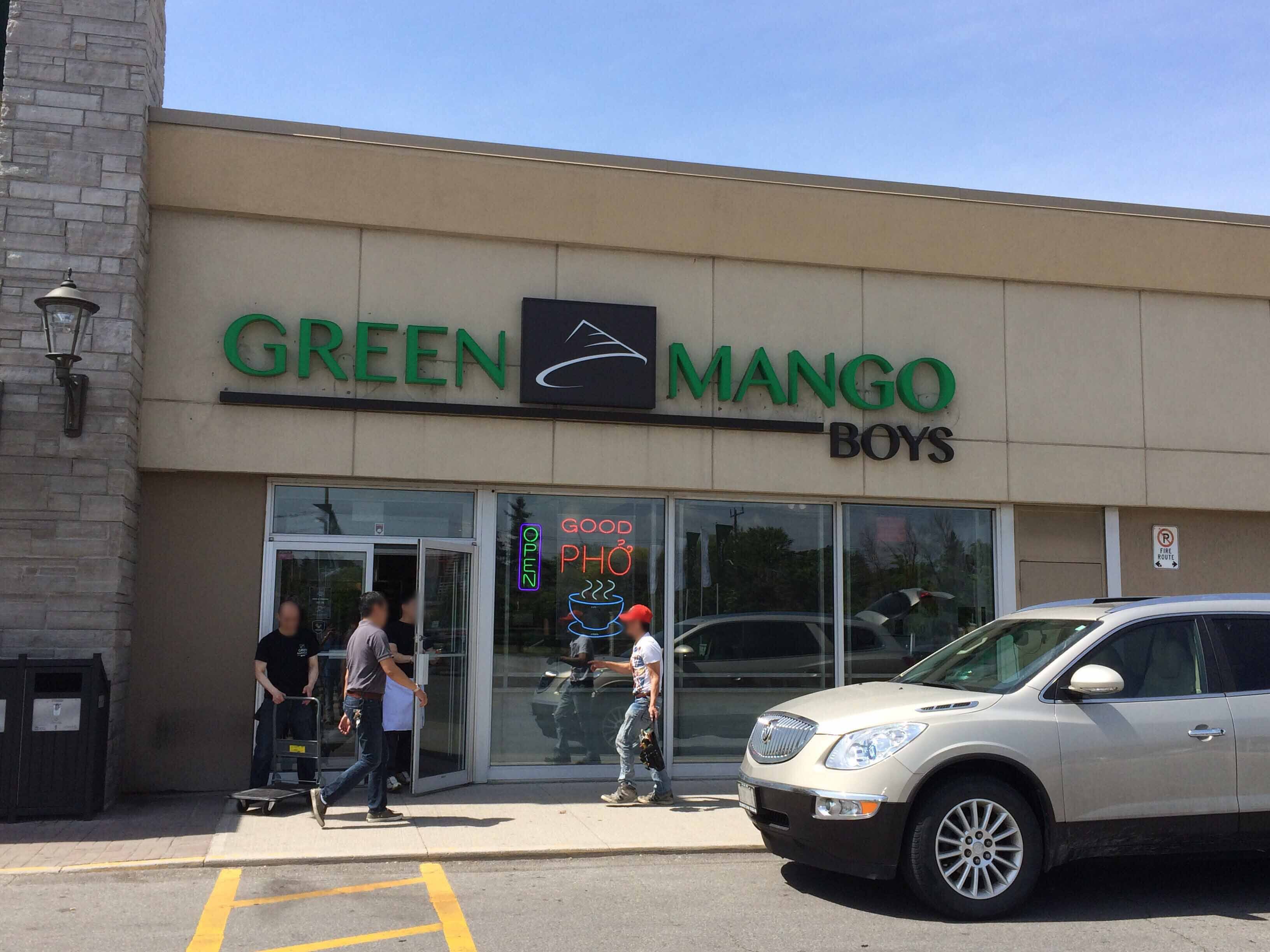 Menu of Green Mango Boys, Etobicoke, Toronto