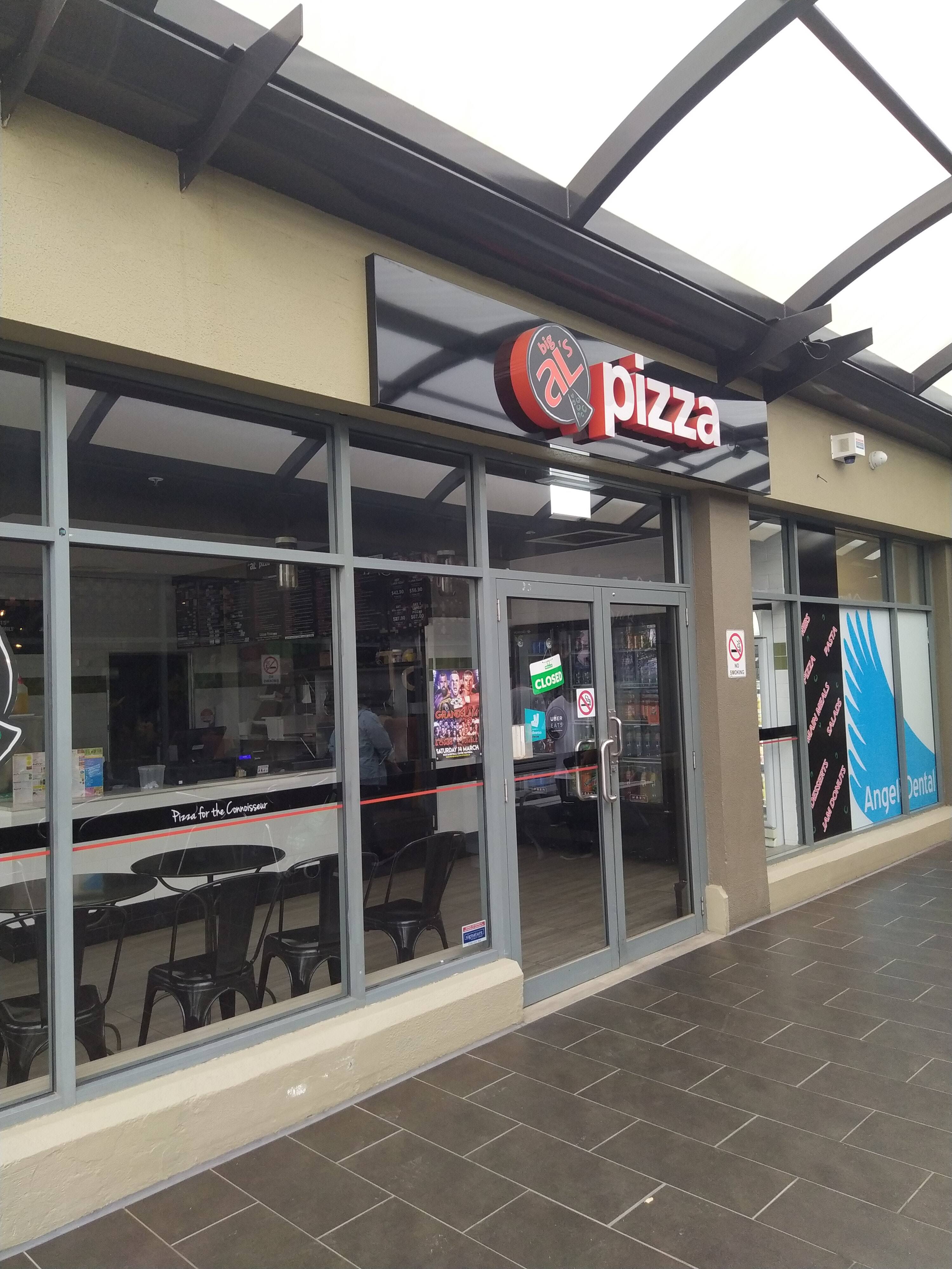 Menu of Big Al's Pizza, Rowville, Melbourne