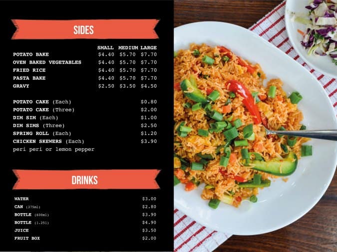 Fish And Chips Charcoal Chicken Craigieburn Central Menu Charcoal