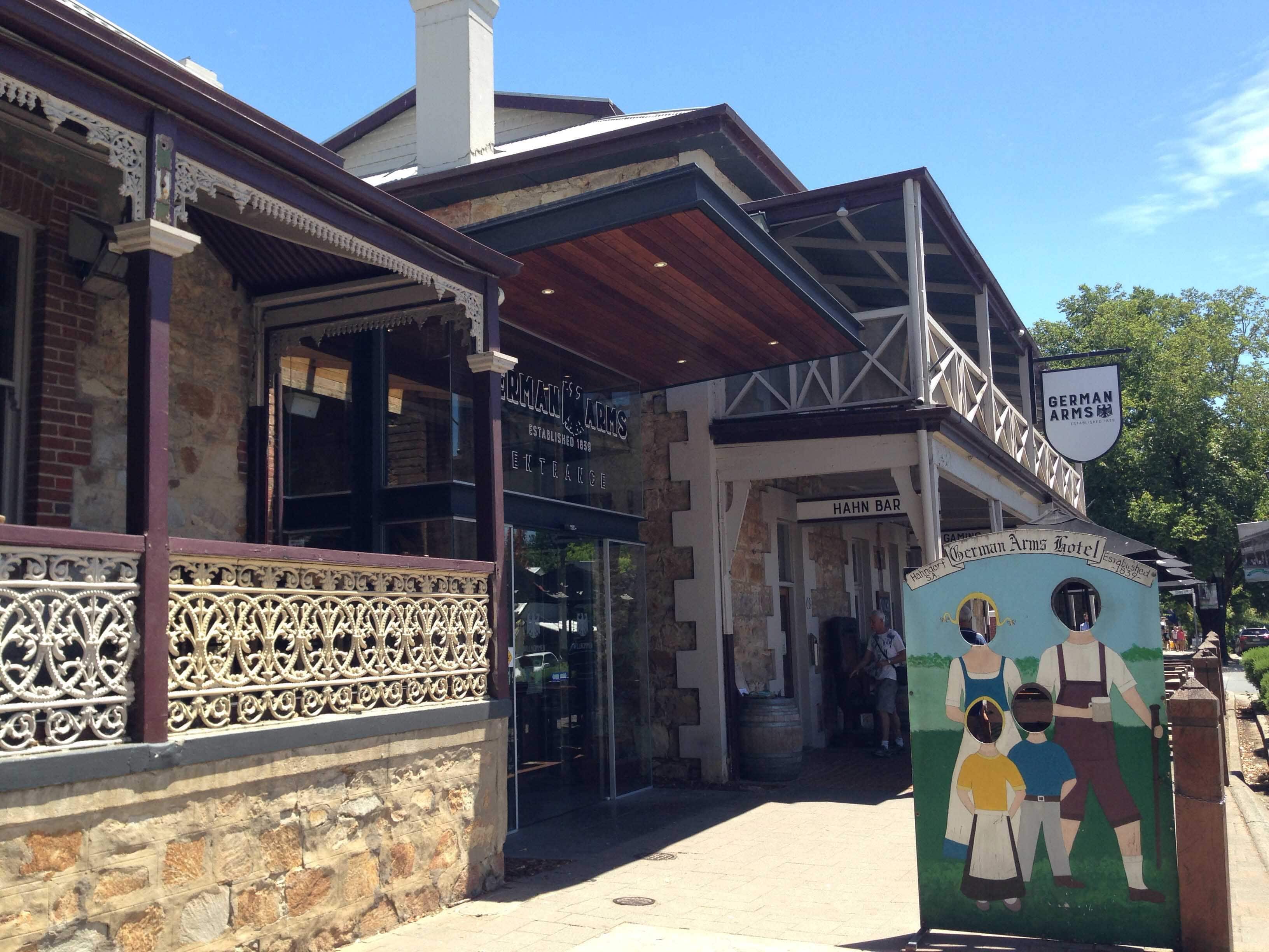 Menu of German Arms Hotel, Hahndorf, Adelaide