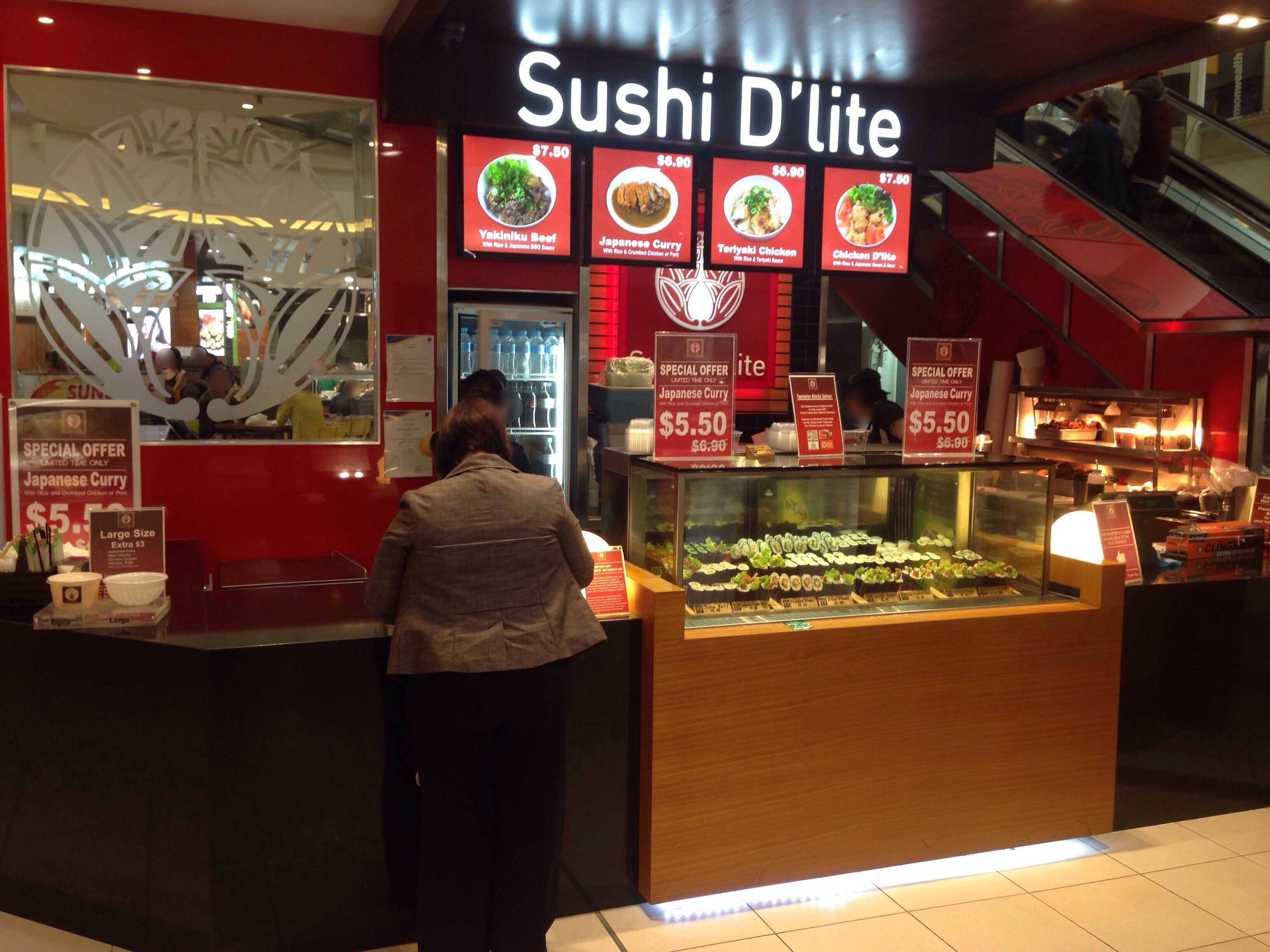 Sushi D'lite Menu, Menu for Sushi D'lite, Brisbane CBD, Brisbane