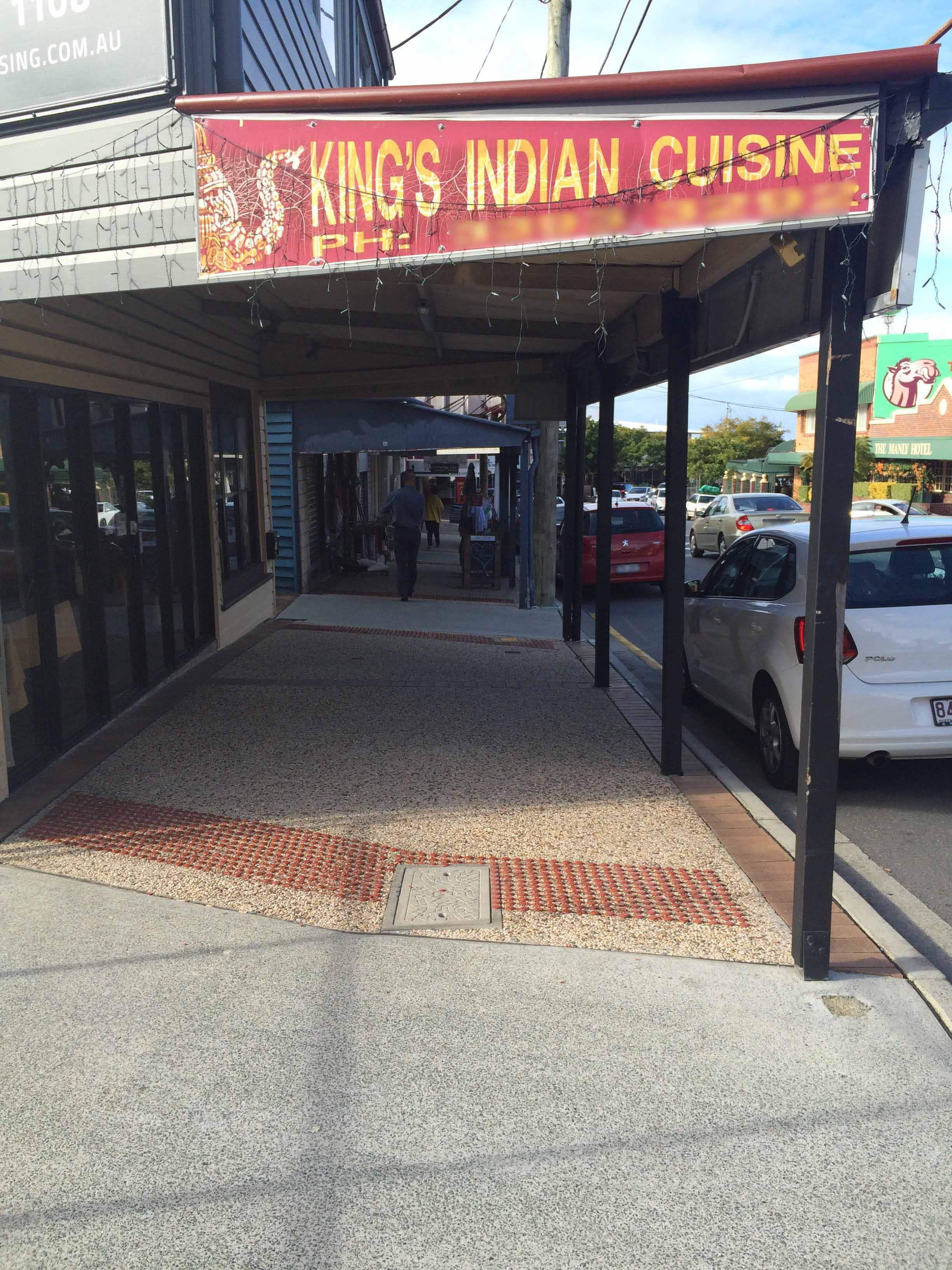 Menu of King's Indian Cuisine, Manly, Brisbane