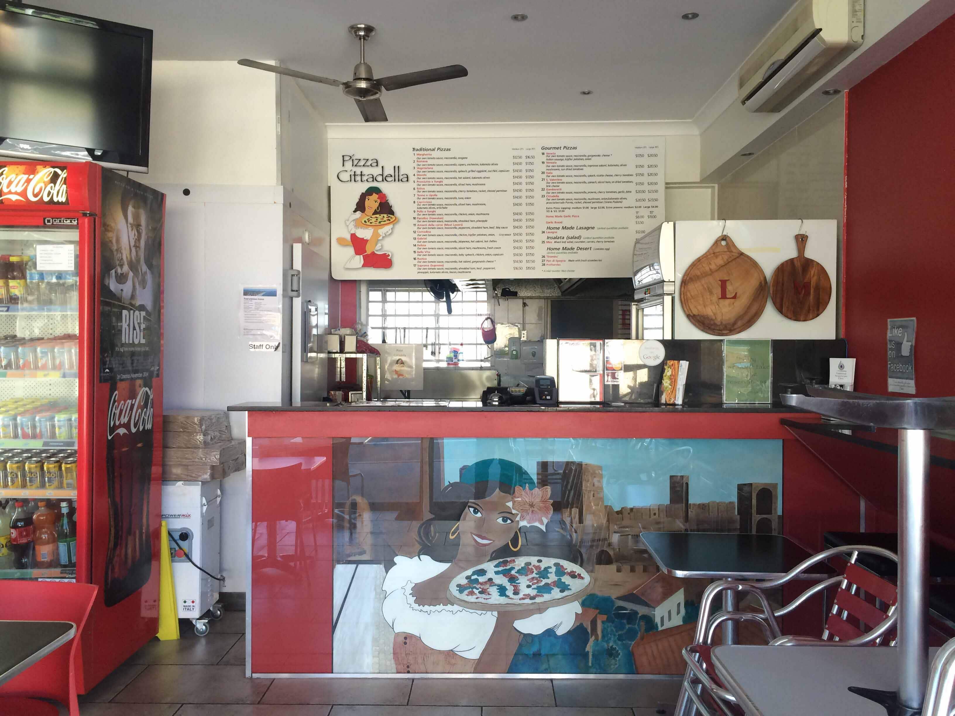 Menu of Pizza Cittadella, Labrador, Gold Coast