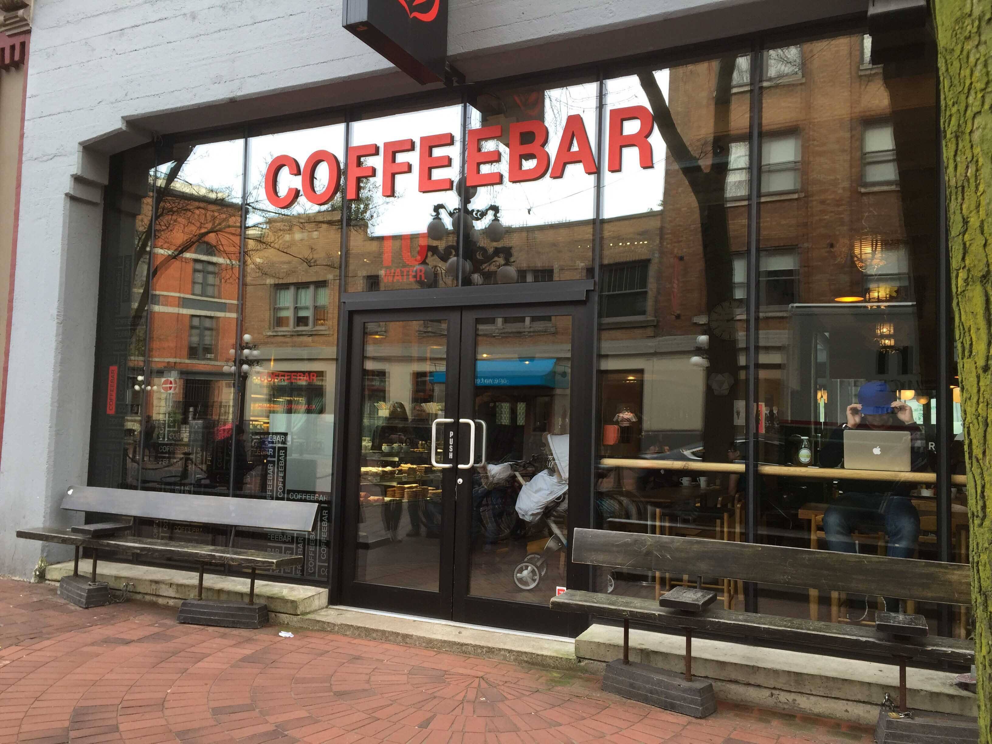 Menu of Coffeebar, Gastown, Vancouver