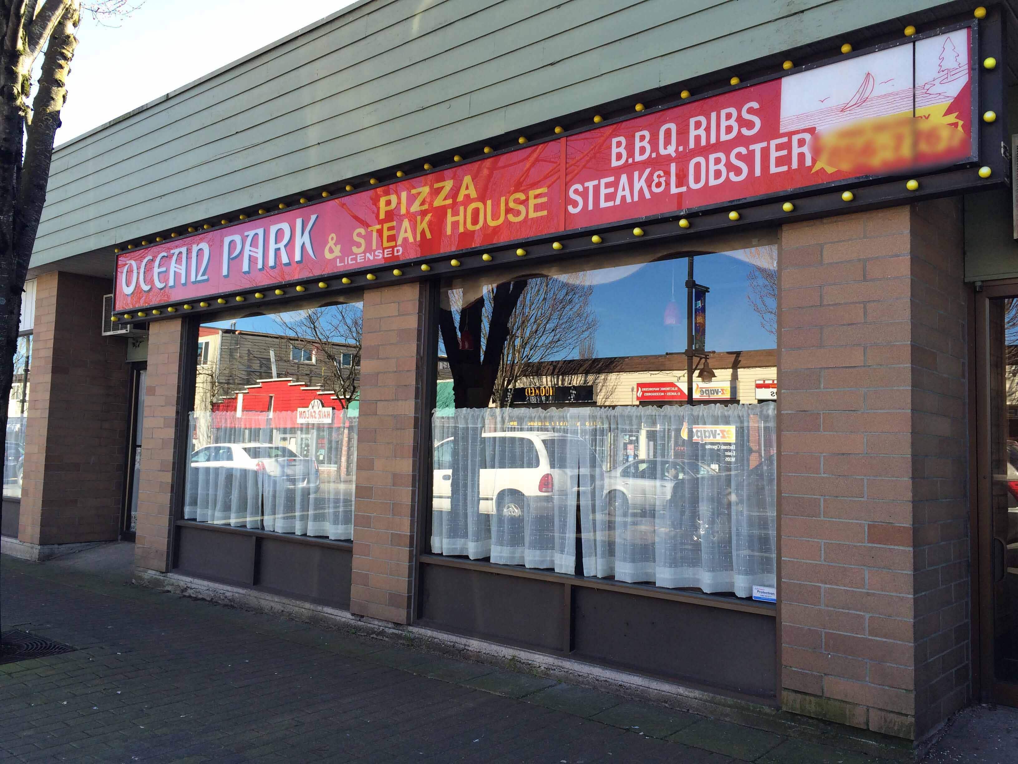 Menu of Ocean Park Pizza & Steak House, Langley Twp, Langley