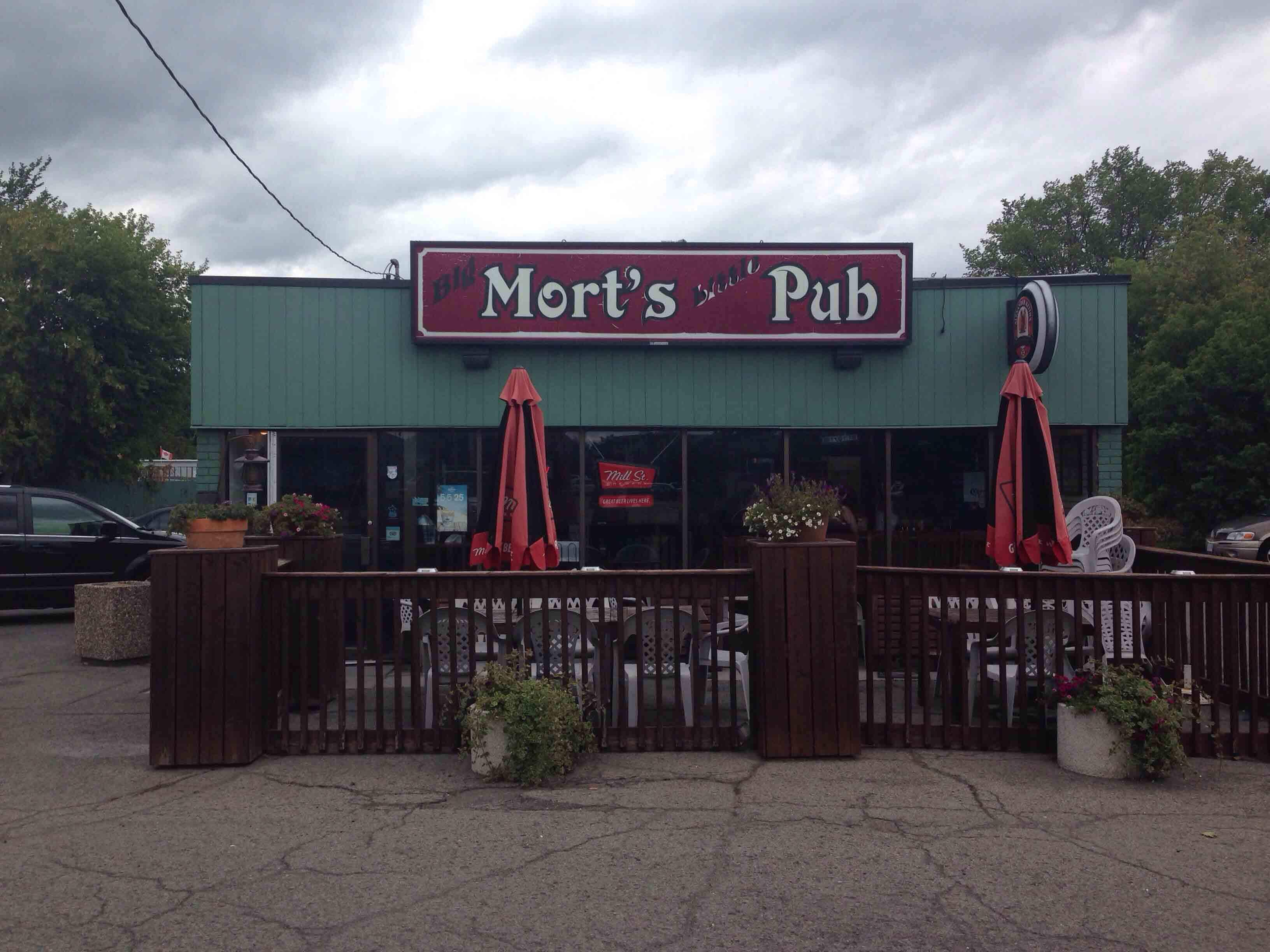 Menu of Mort's Pub, Bells Corners, Ottawa