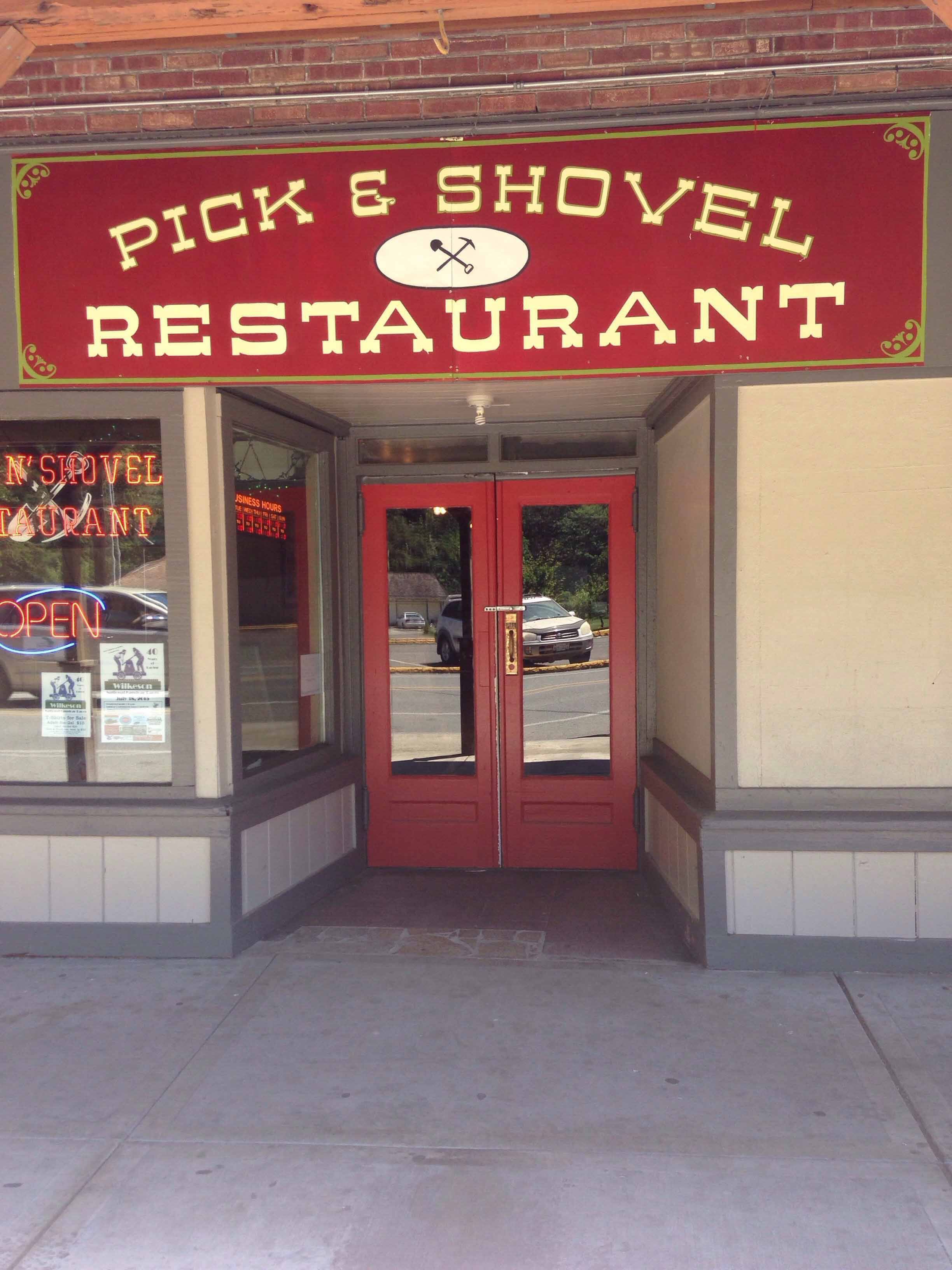 The Pick and Shovel Menu, Menu for The Pick and Shovel, Buckley, Buckley