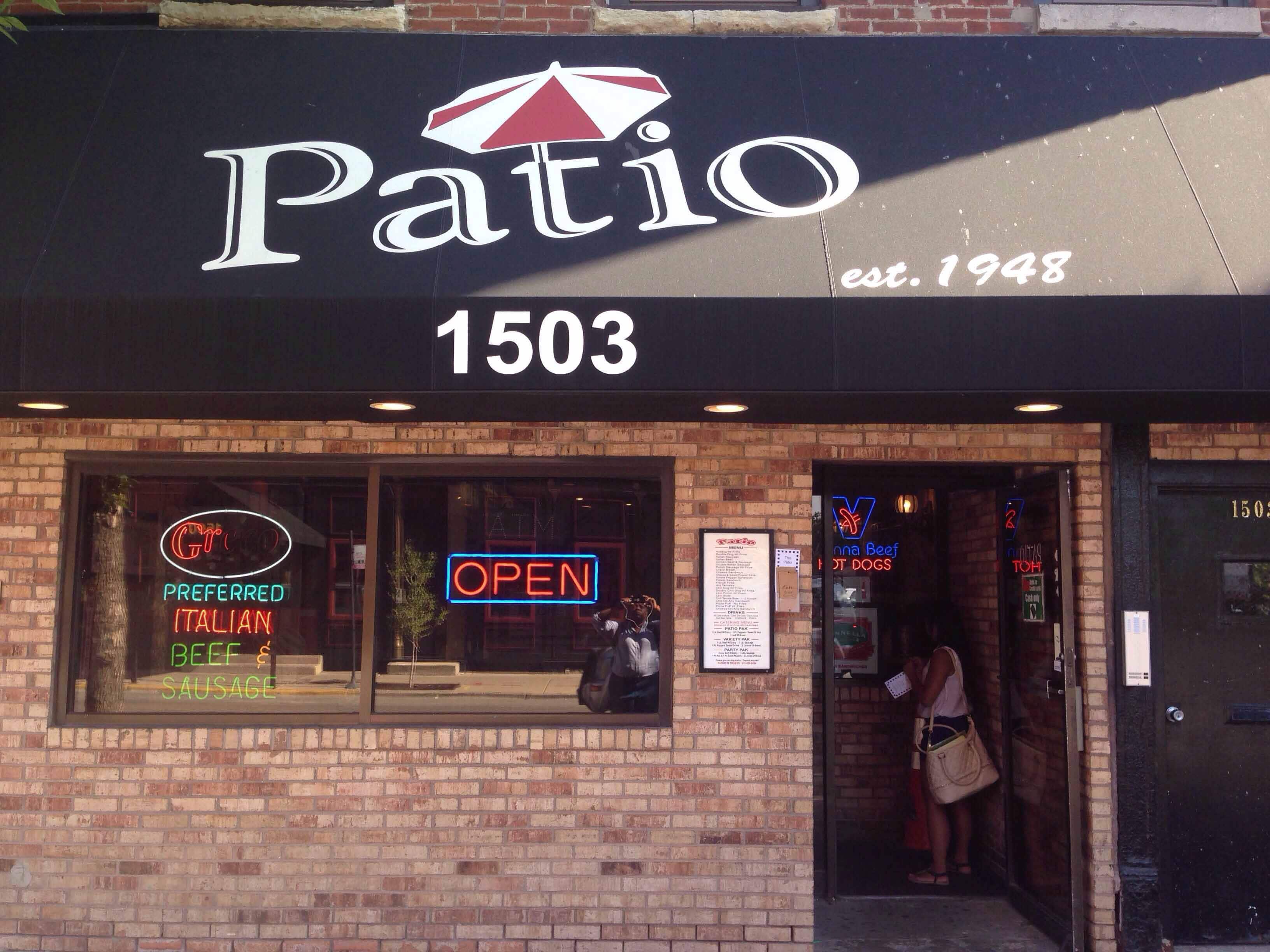Menu of The Patio, University Village, Chicago
