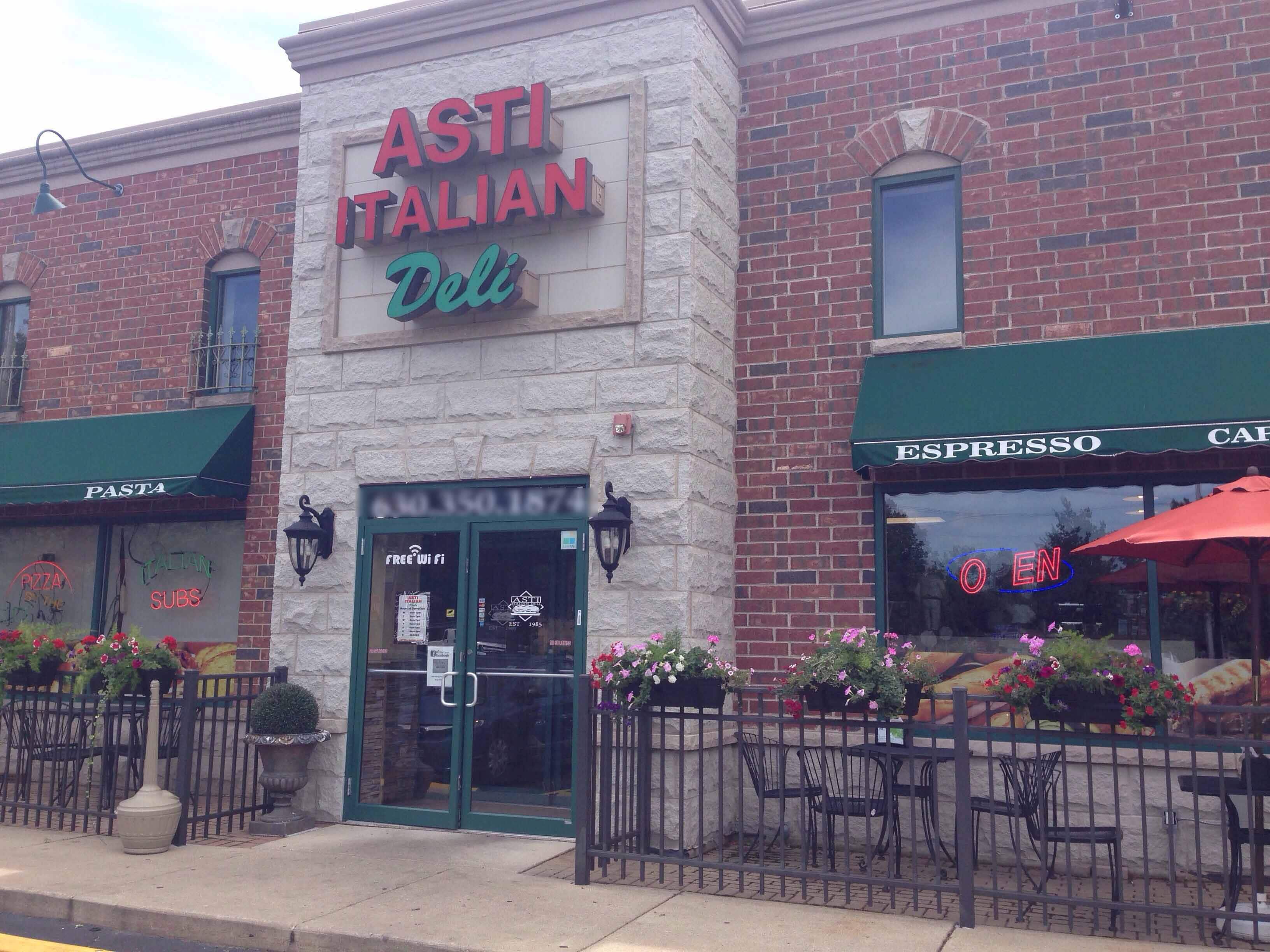 Menu of Asti Italian Deli, Bensenville, Chicago